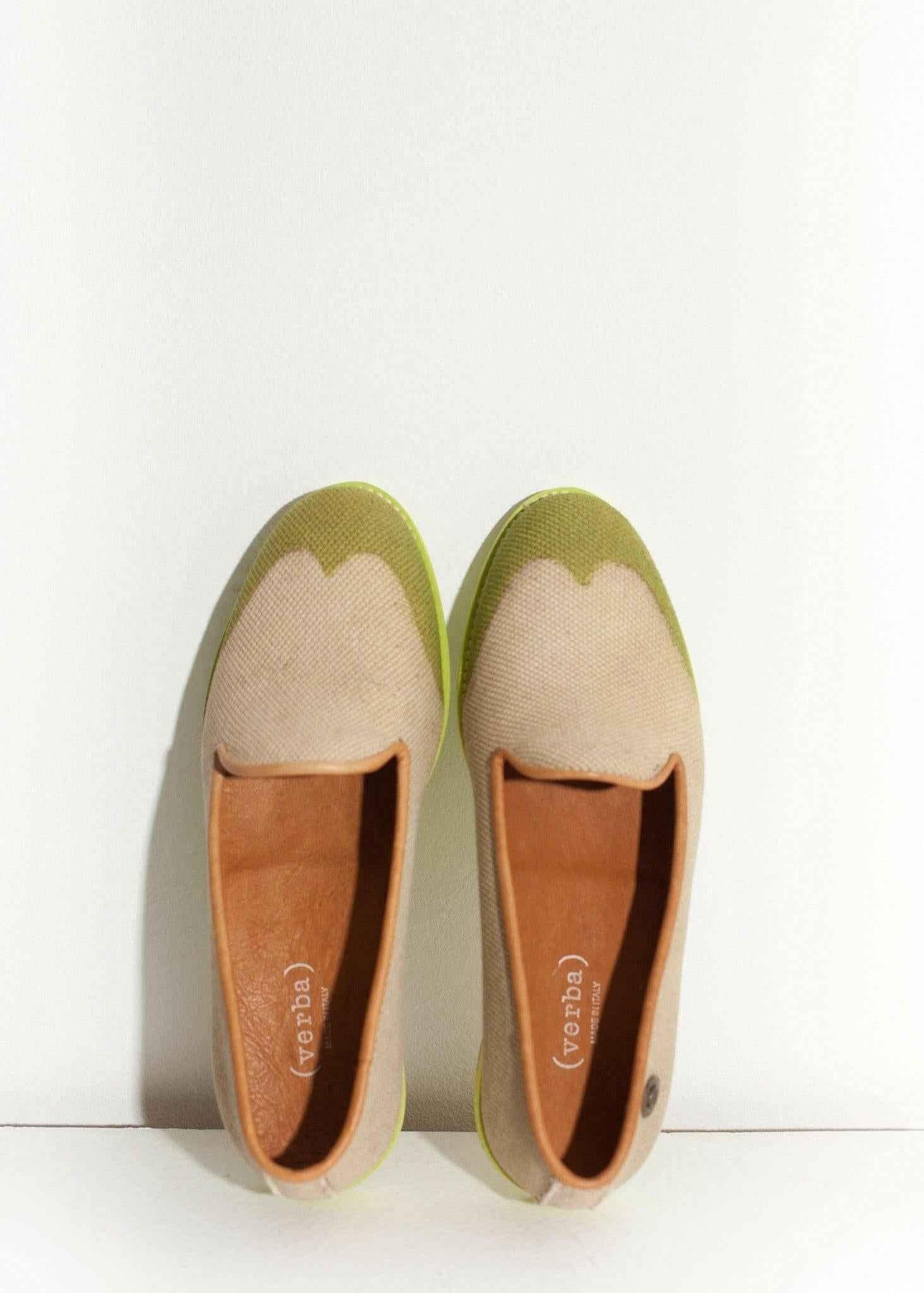 Wingtip Loafer in Lime.