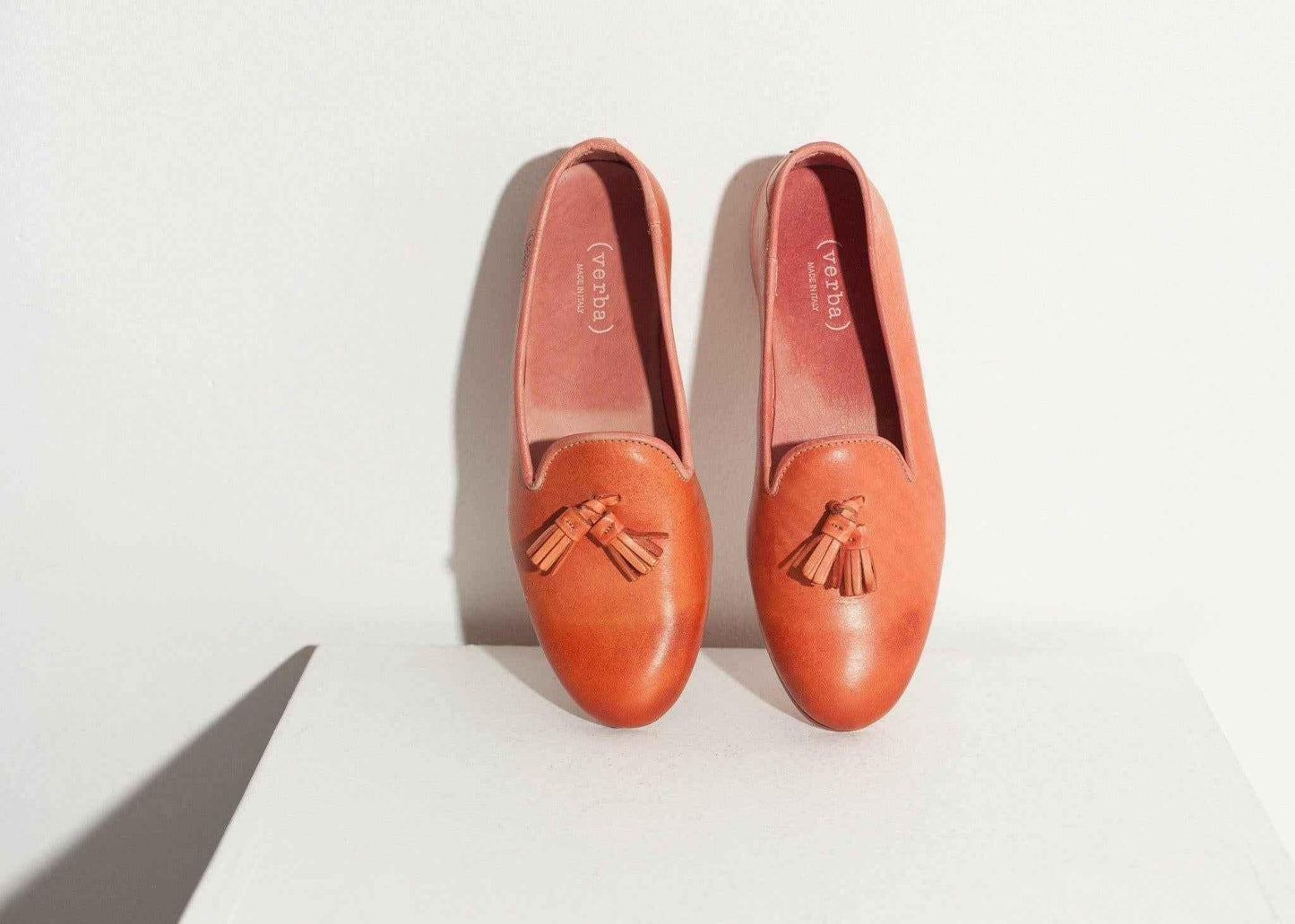 Leather Loafer in Rose.