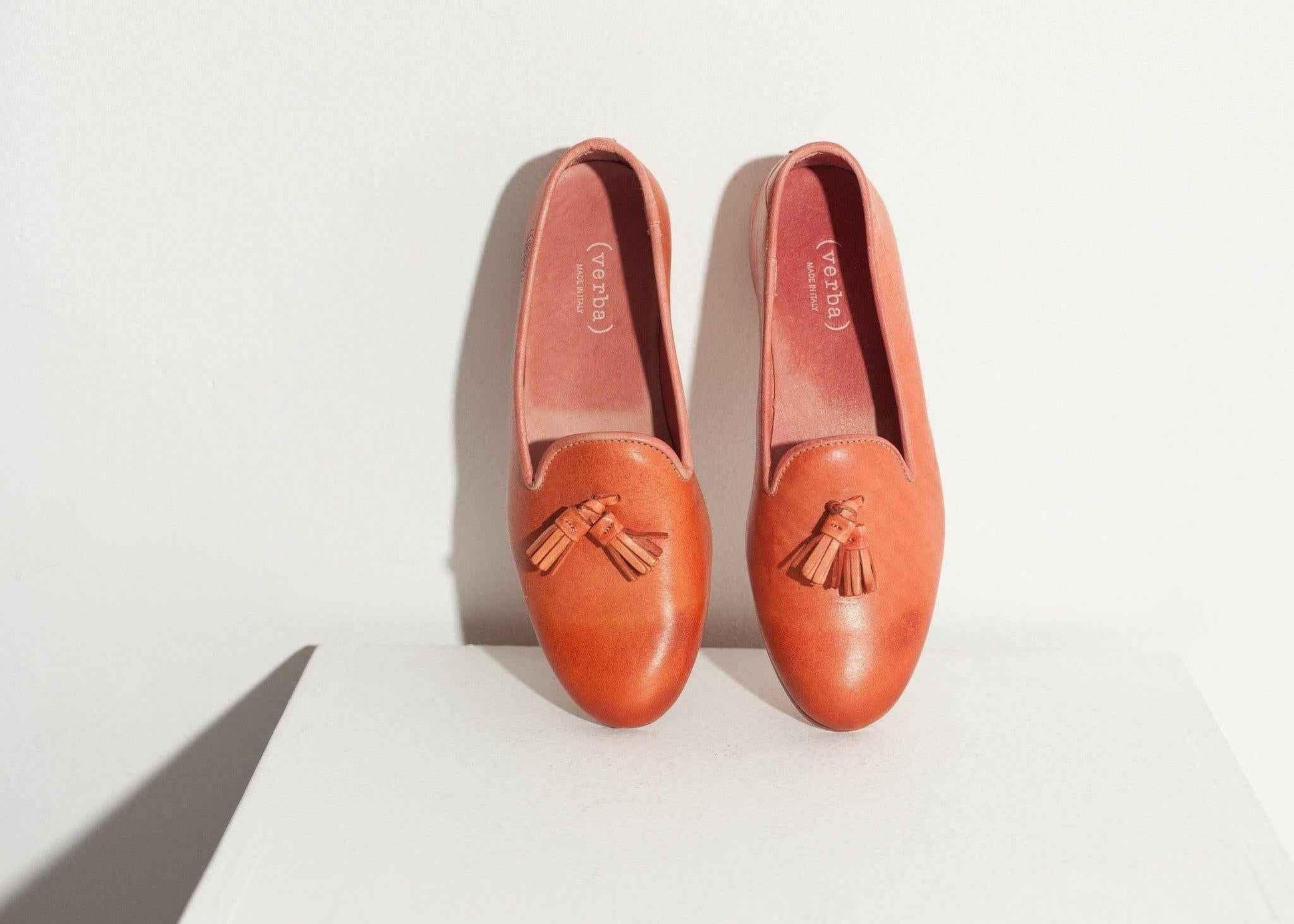 Leather Loafer in Rose.