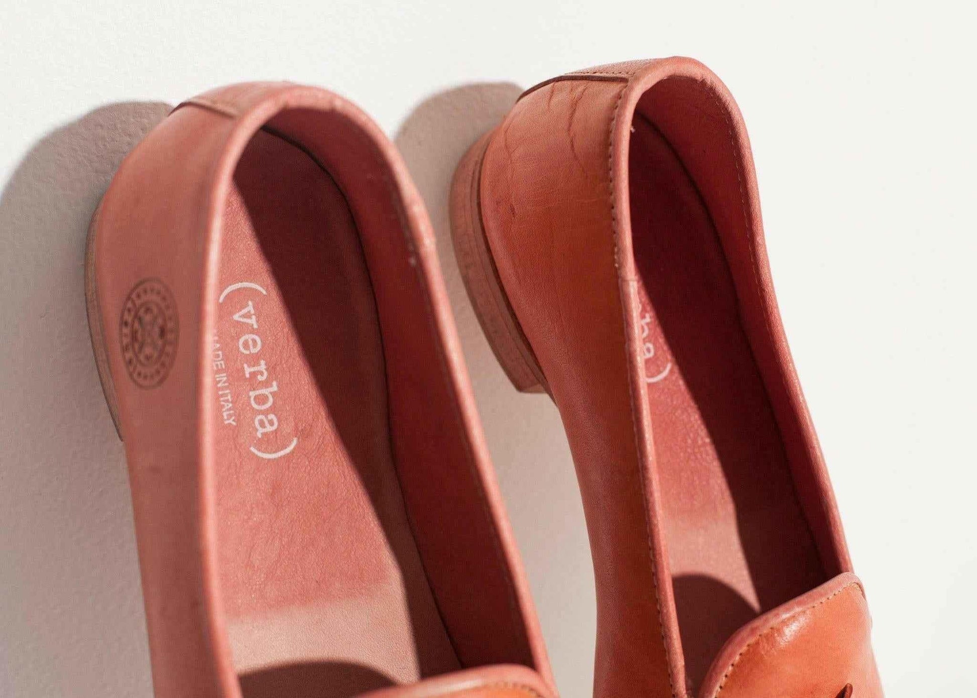 Leather Loafer in Rose.