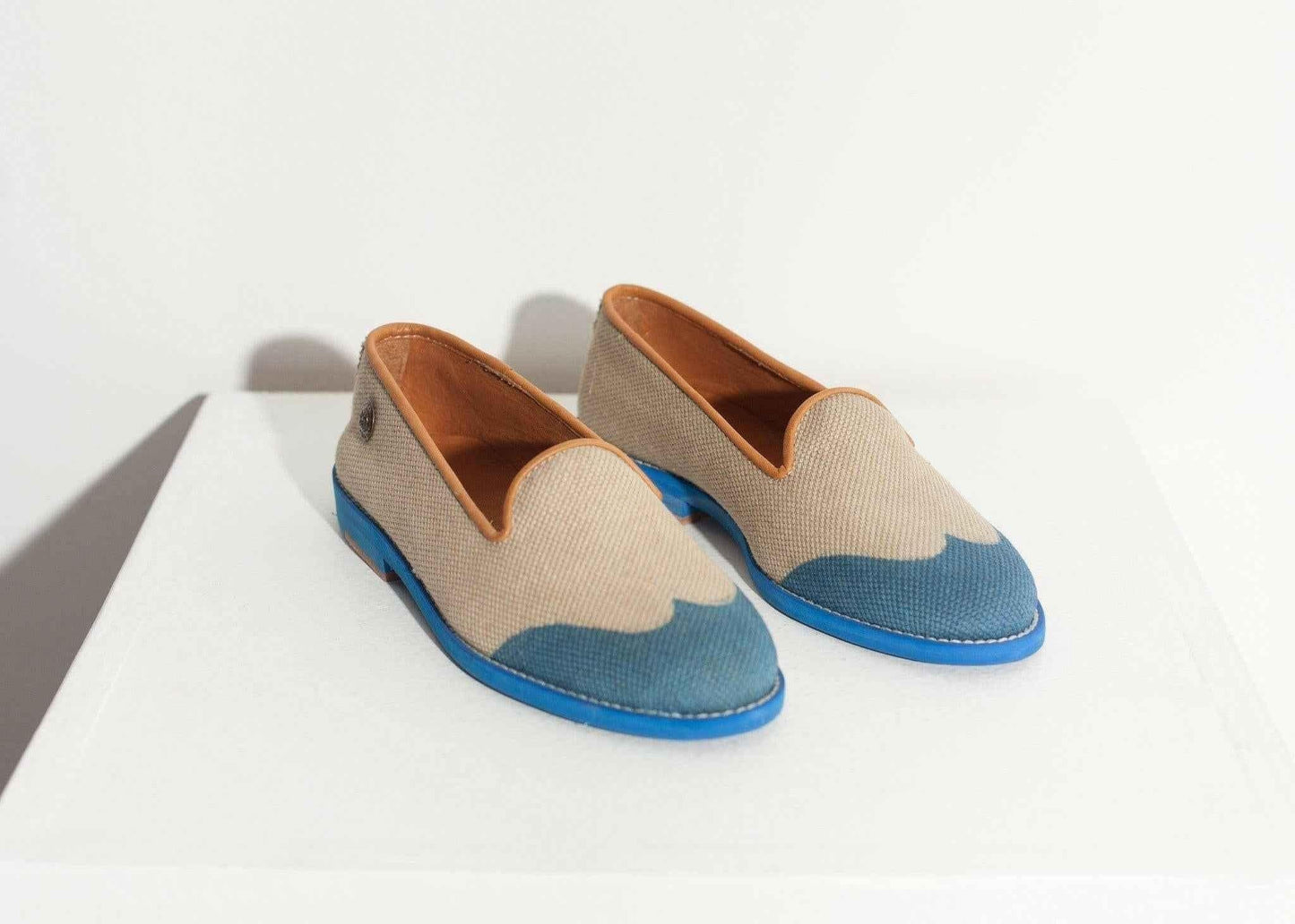 Wingtip Loafer in Blue.