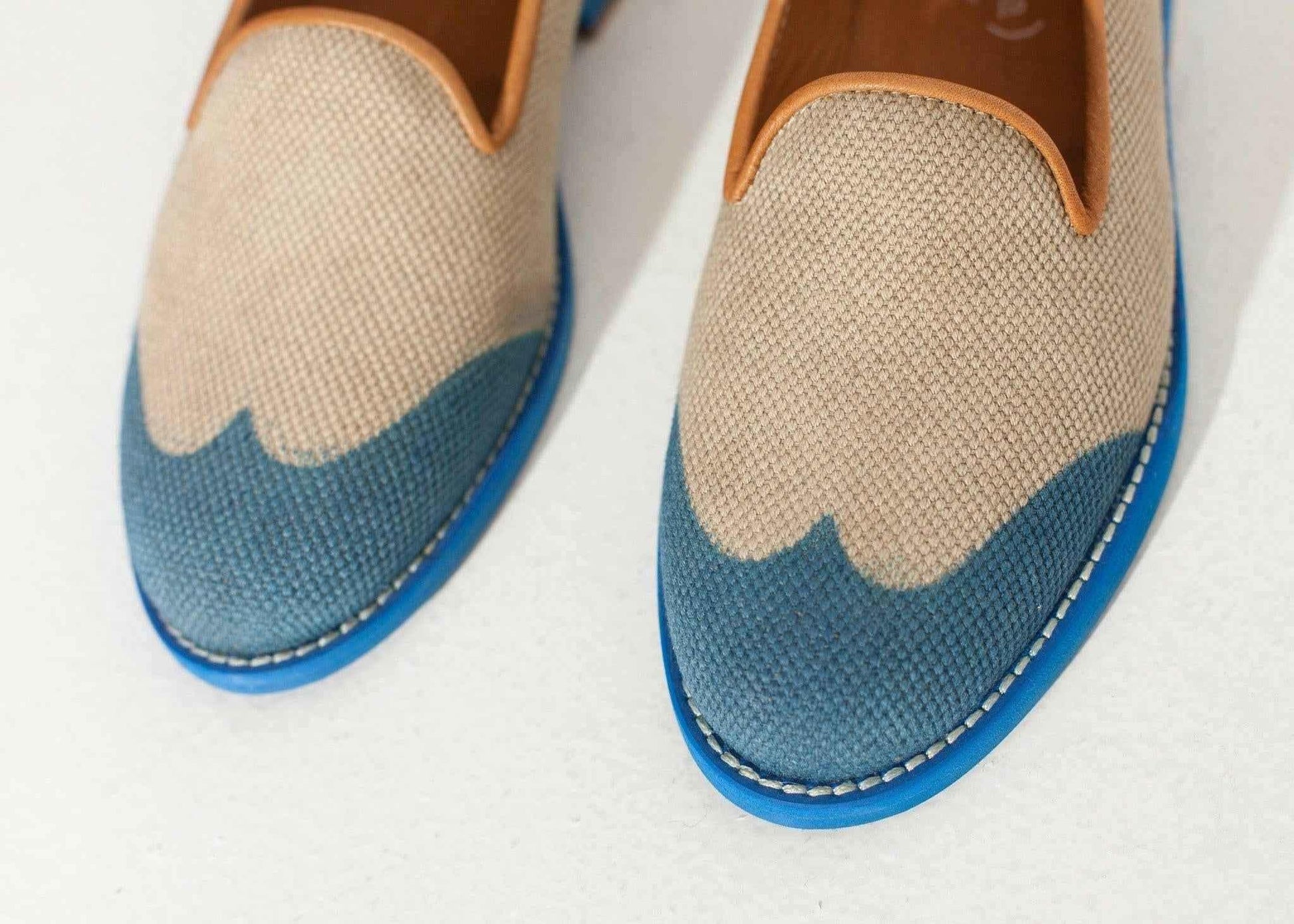 Wingtip Loafer in Blue.