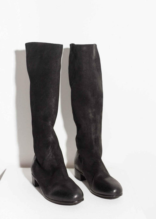 Knee-High Boot in Black.
