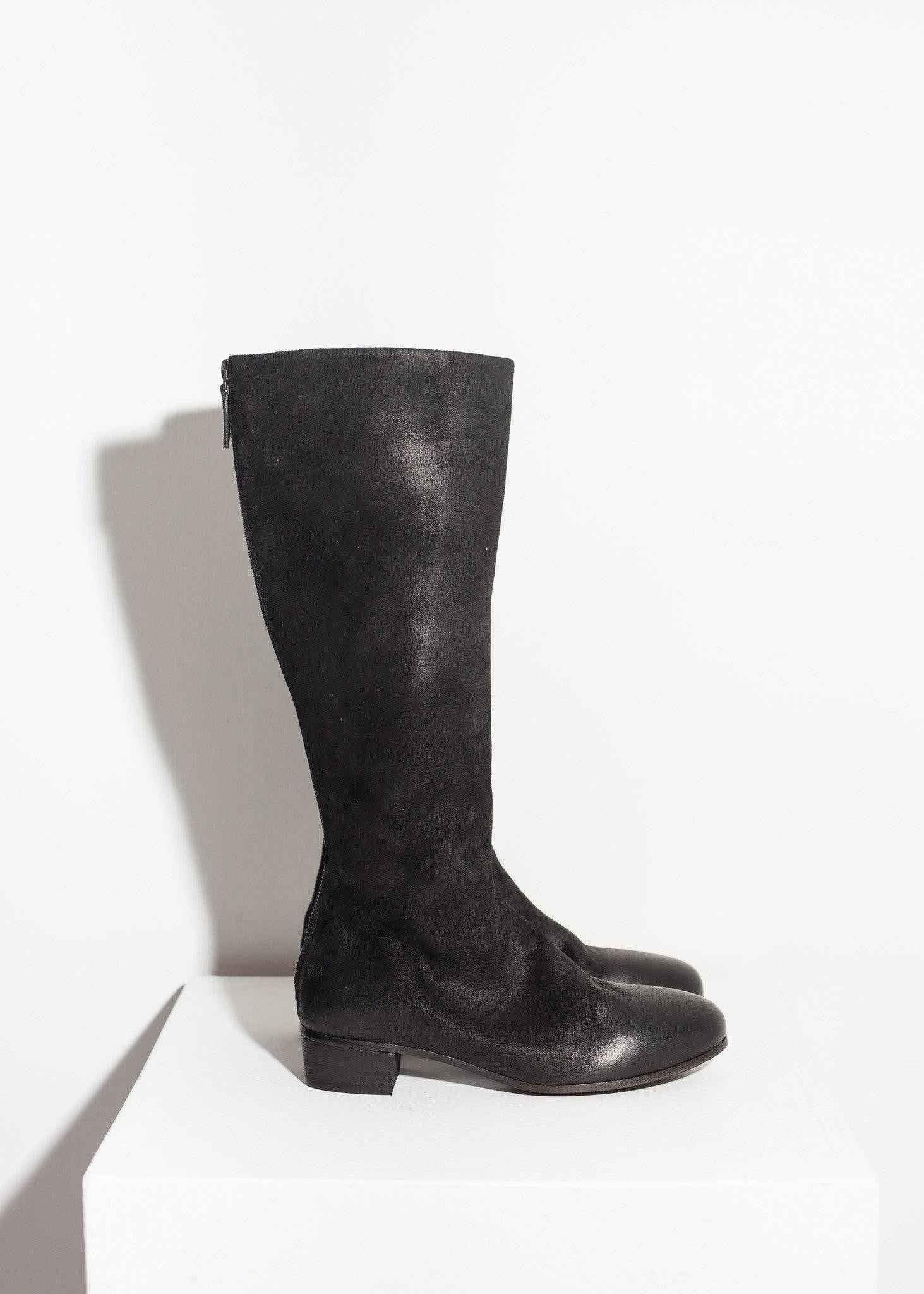 Knee-High Boot in Black.
