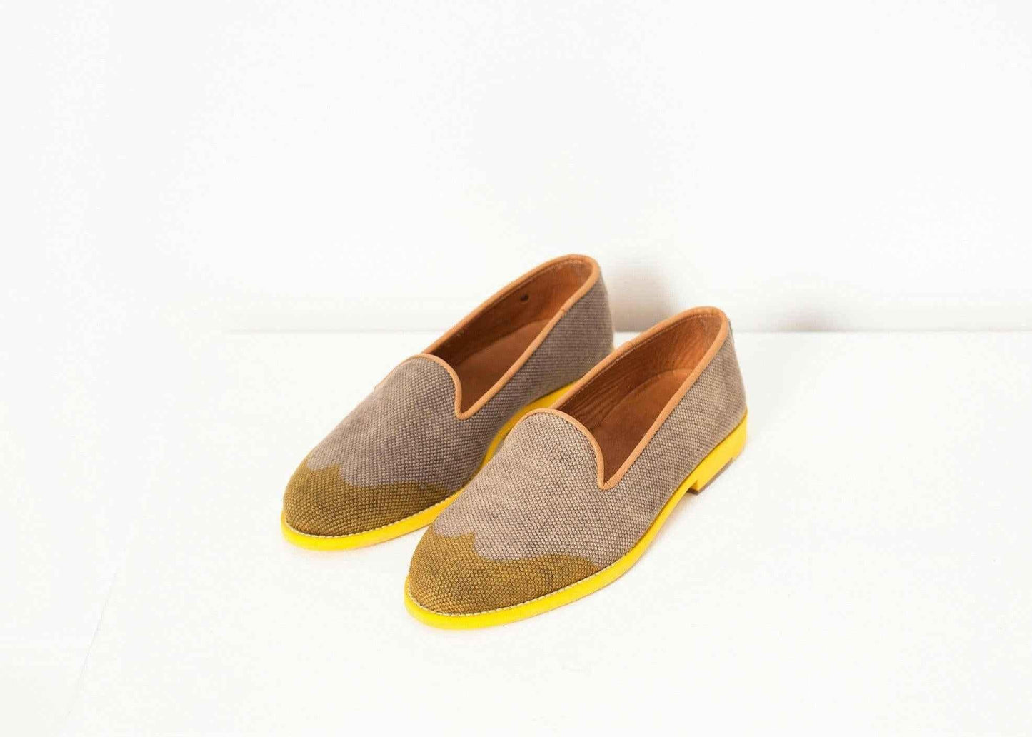 Wingtip Loafer in Yellow.