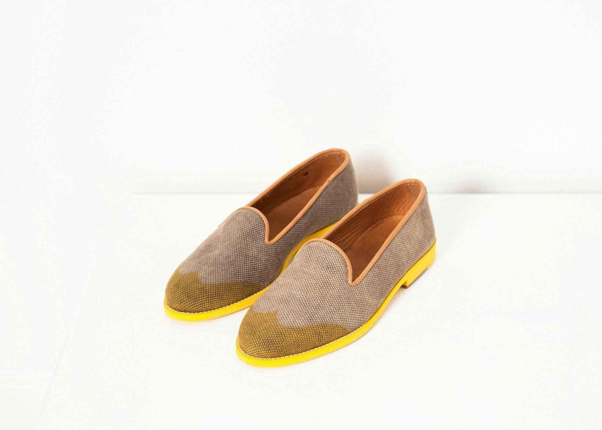 Wingtip Loafer in Yellow.