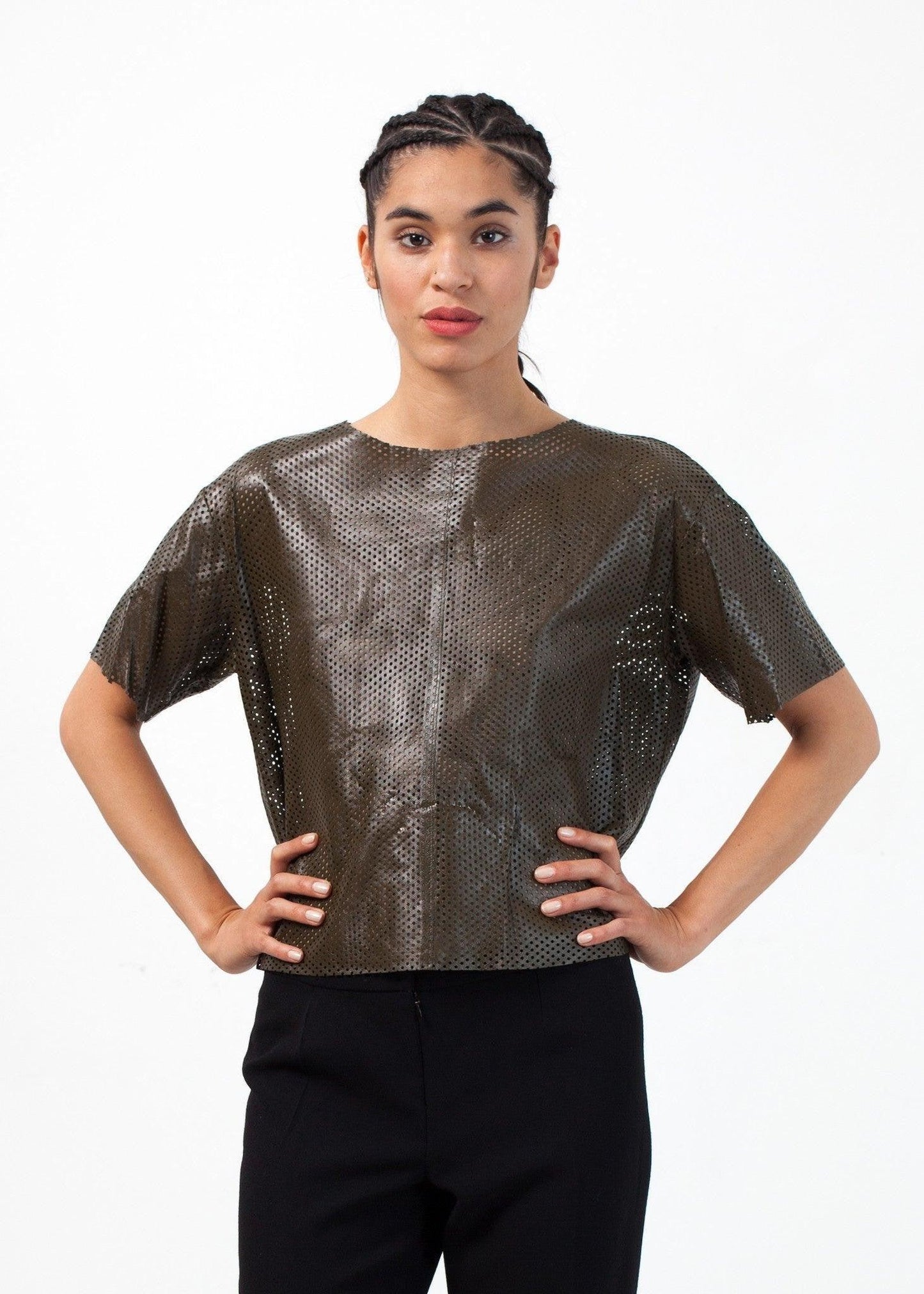 Auralias Leather Top.
