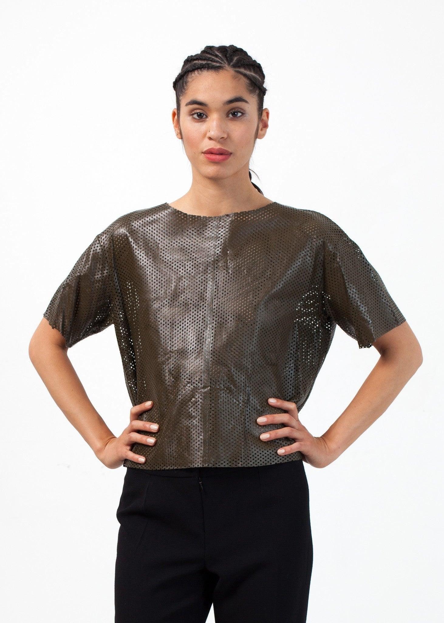Auralias Leather Top.