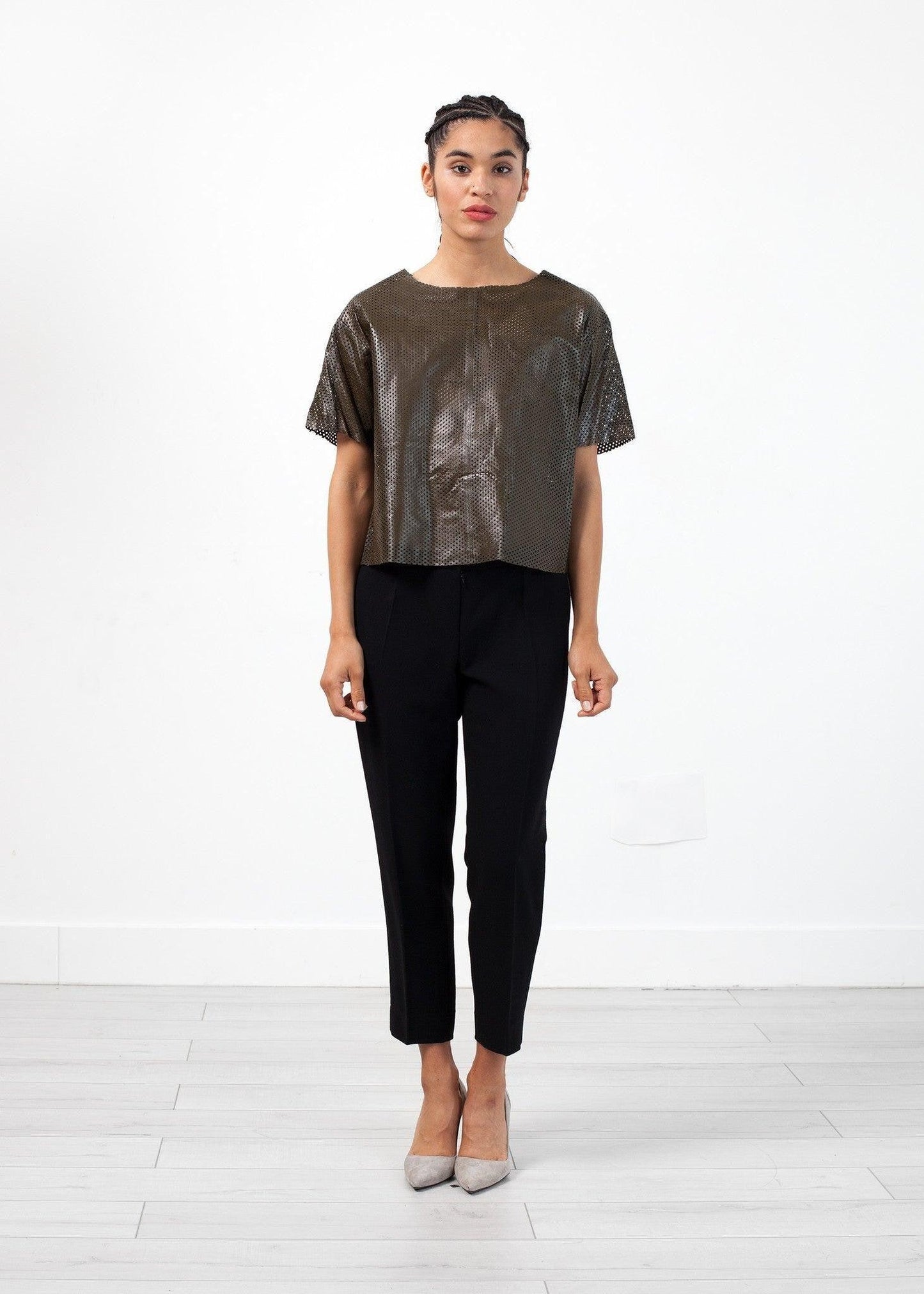 Auralias Leather Top.