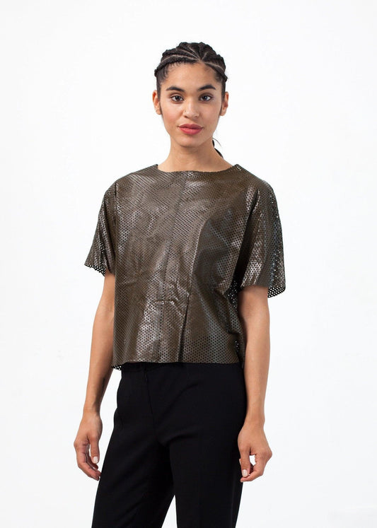 Auralias Leather Top.