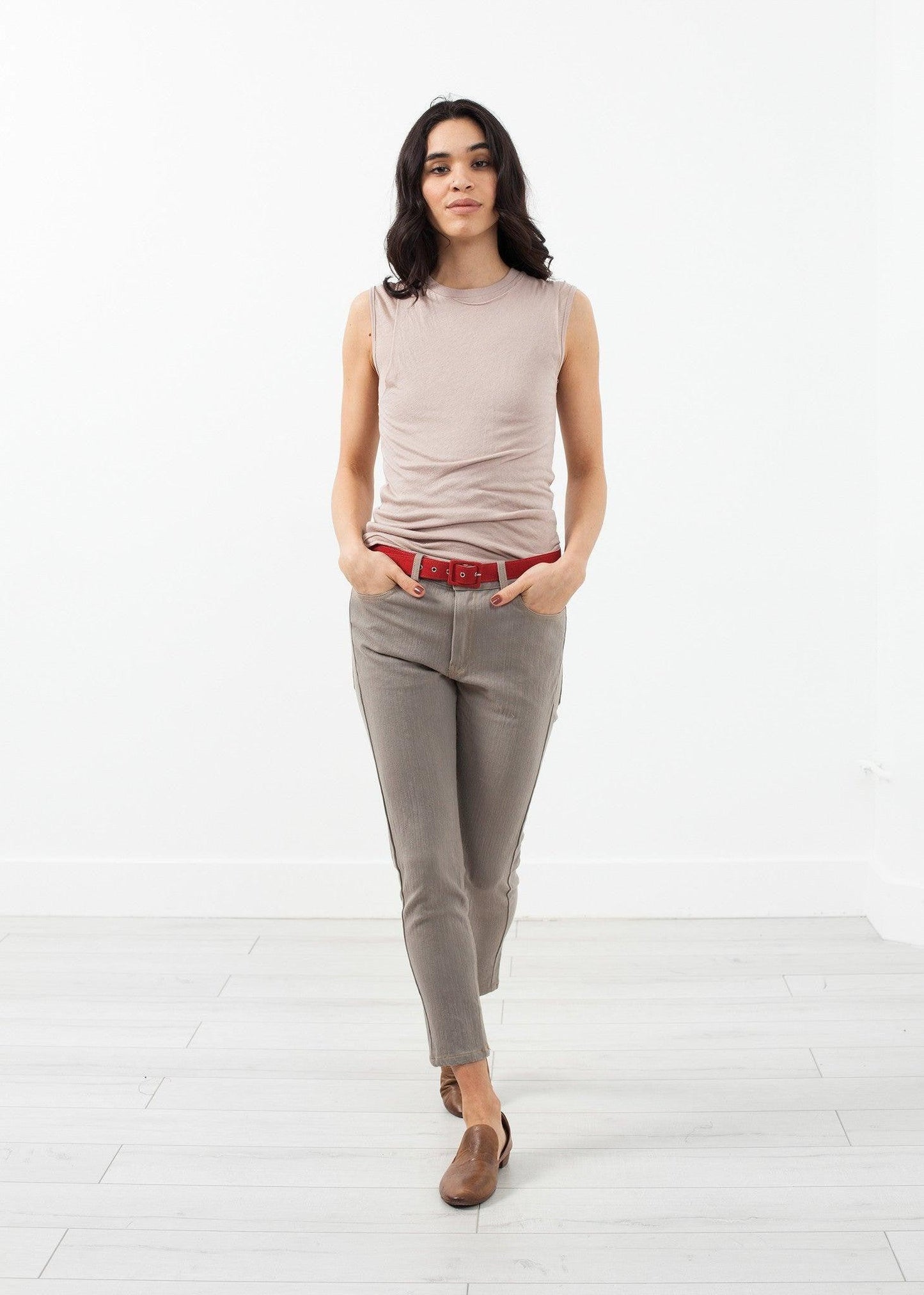 Belted Jeans.