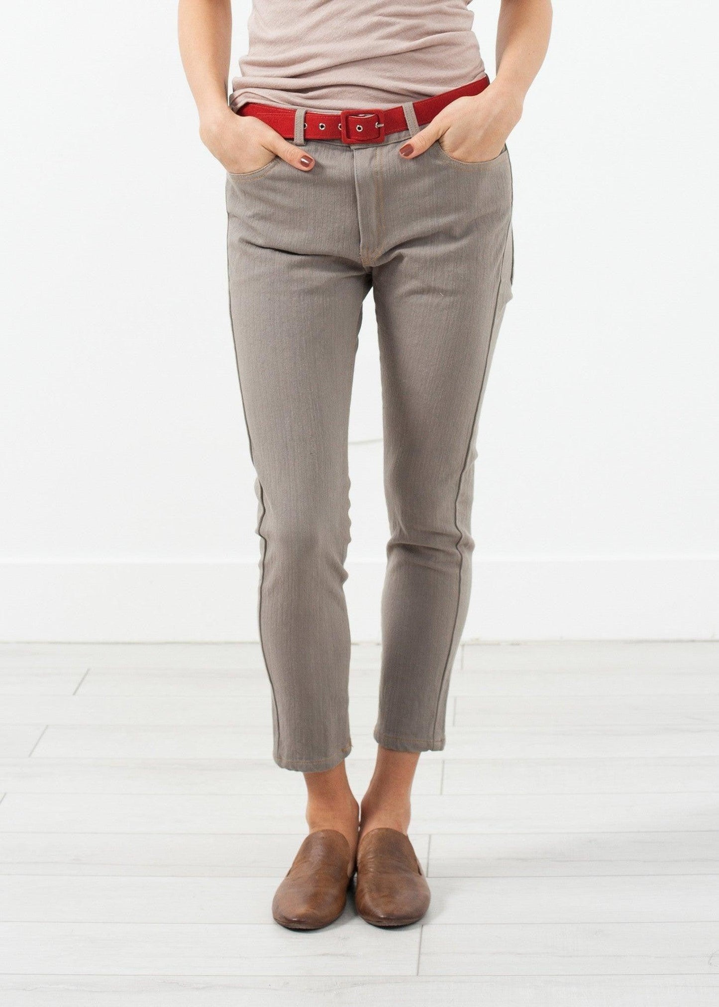 Belted Jeans.