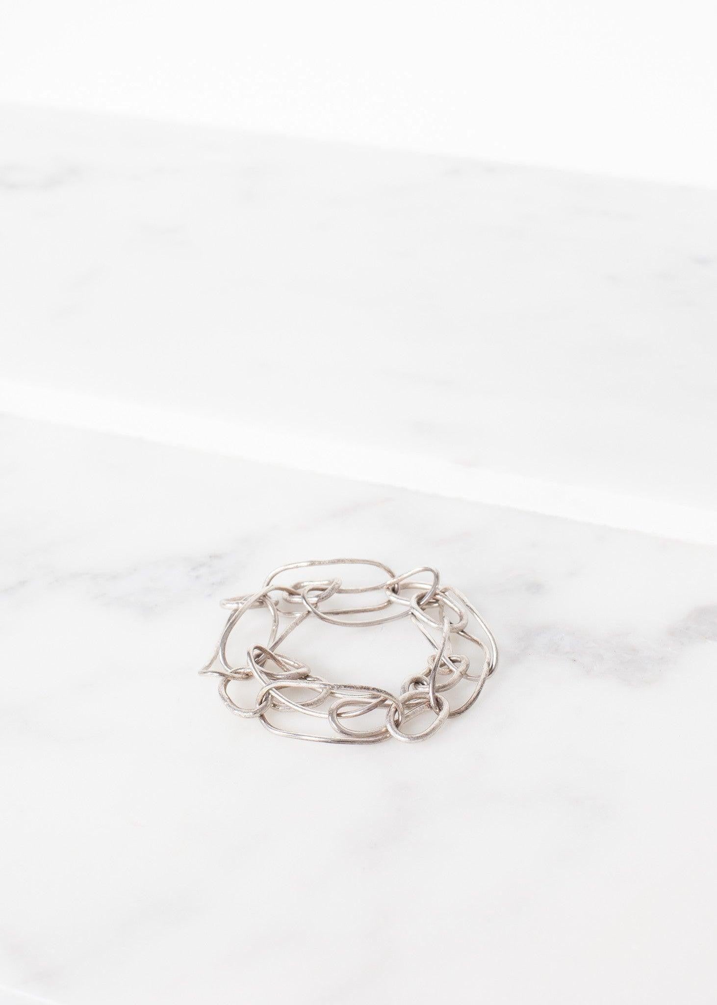 Bracelet 70 in Burnished Silver.