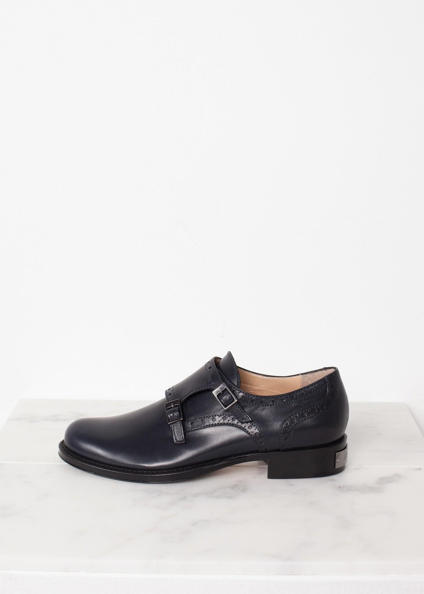 Buckle Shoe in Navy.
