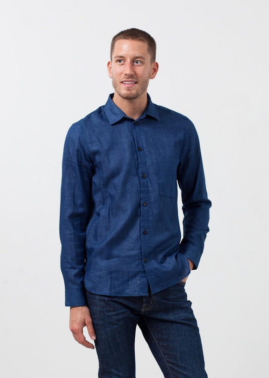 Casual Indigo Shirt.