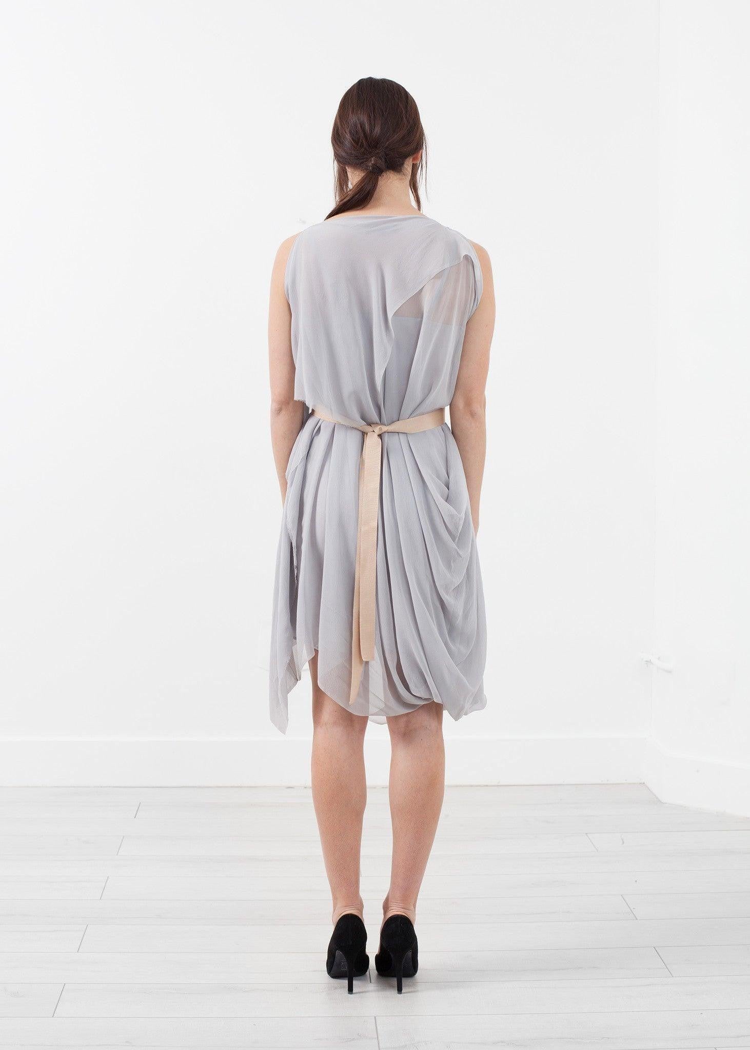 Chiffon Draped Dress.