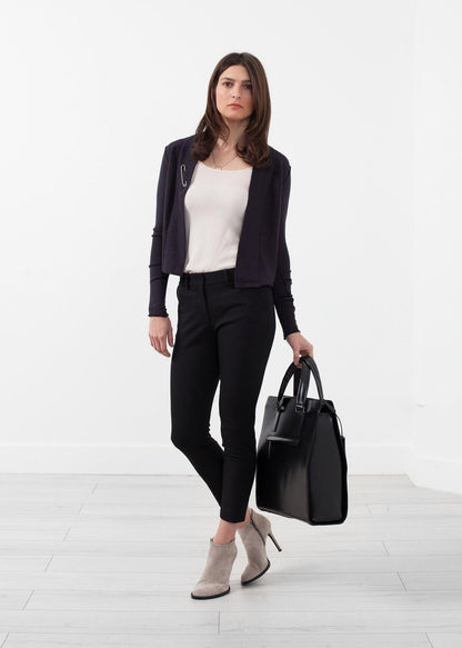 Cropped Shawl Cardigan.