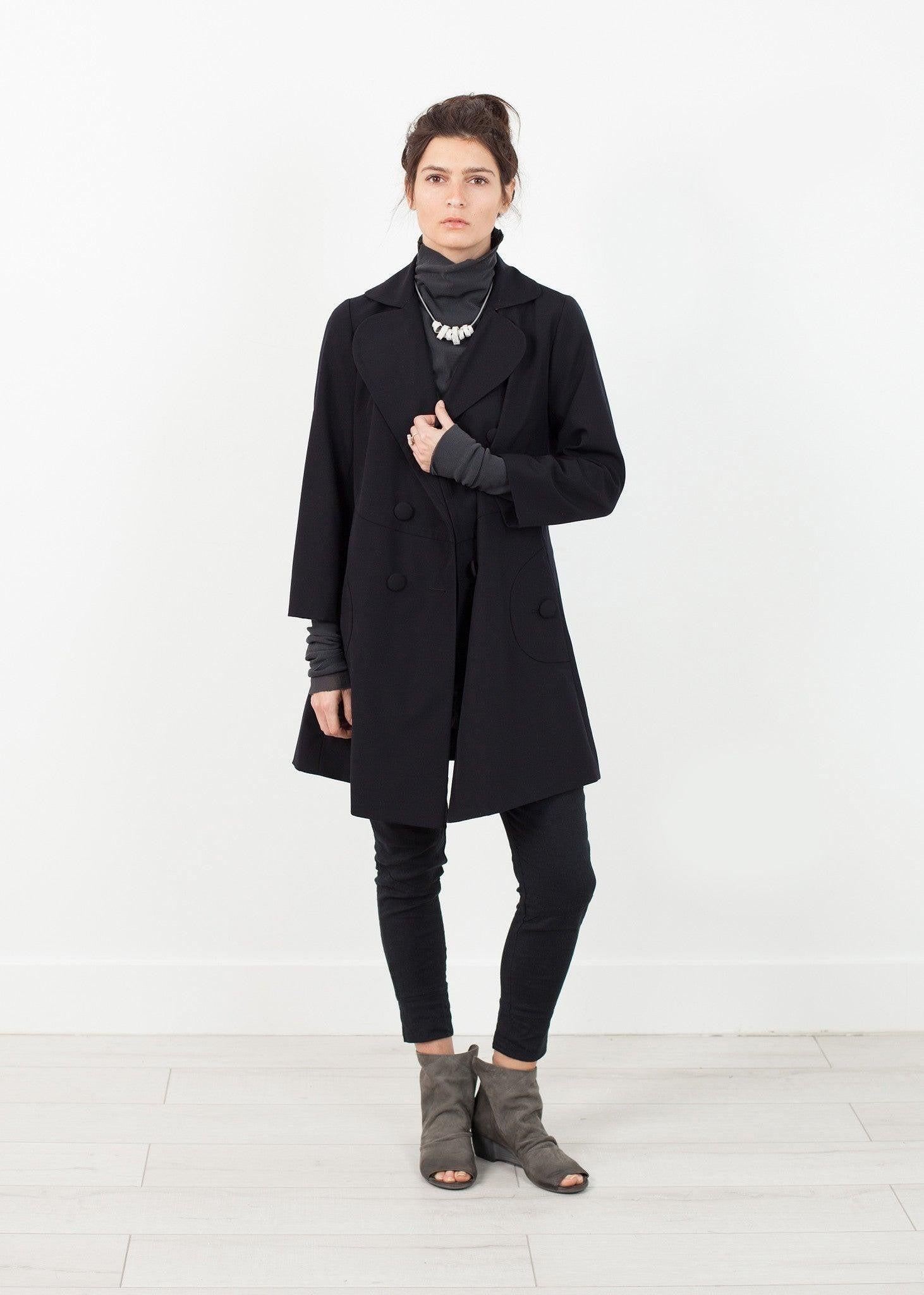 Day Coat in Navy.