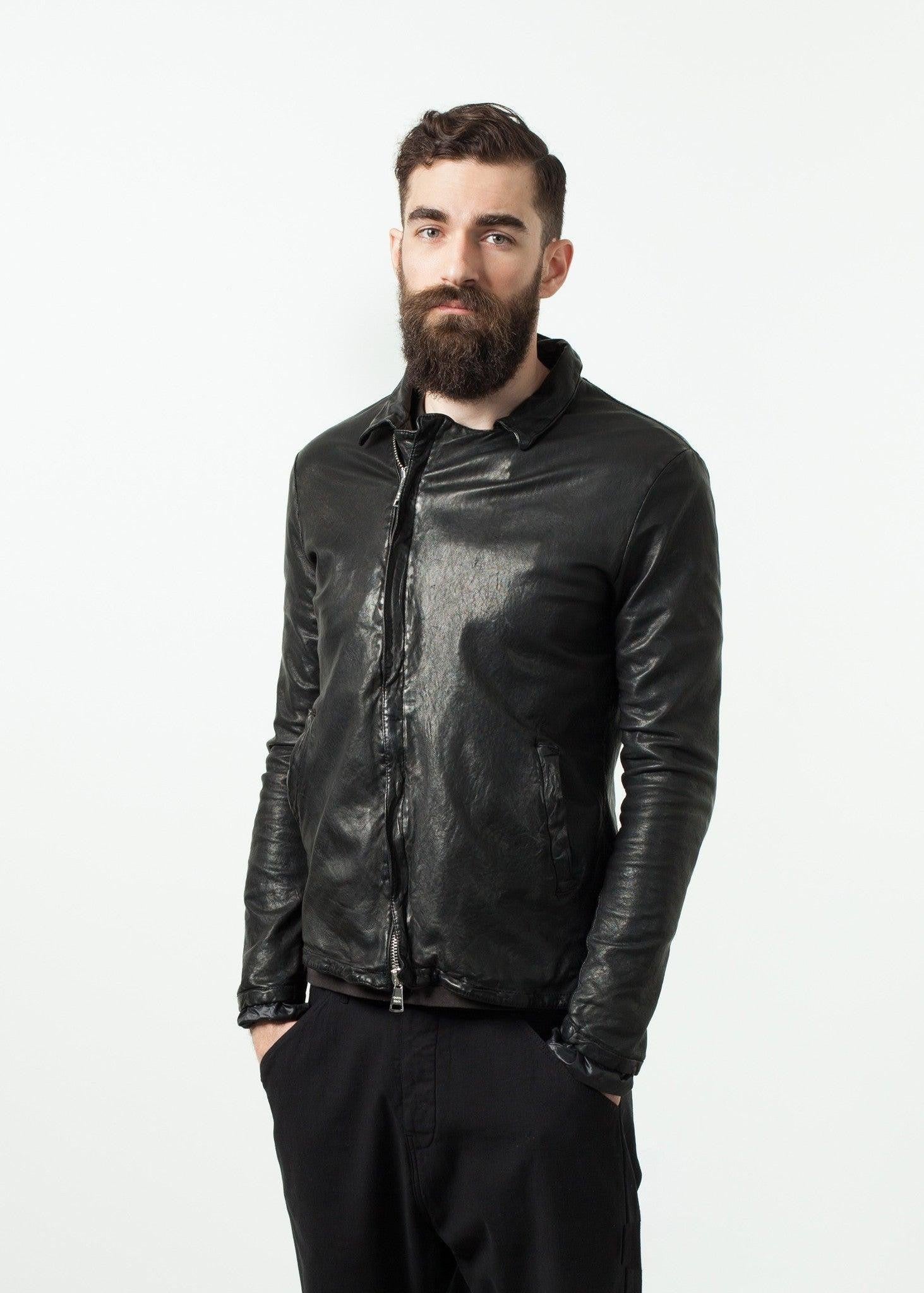 Distressed Motorcycle Jacket.