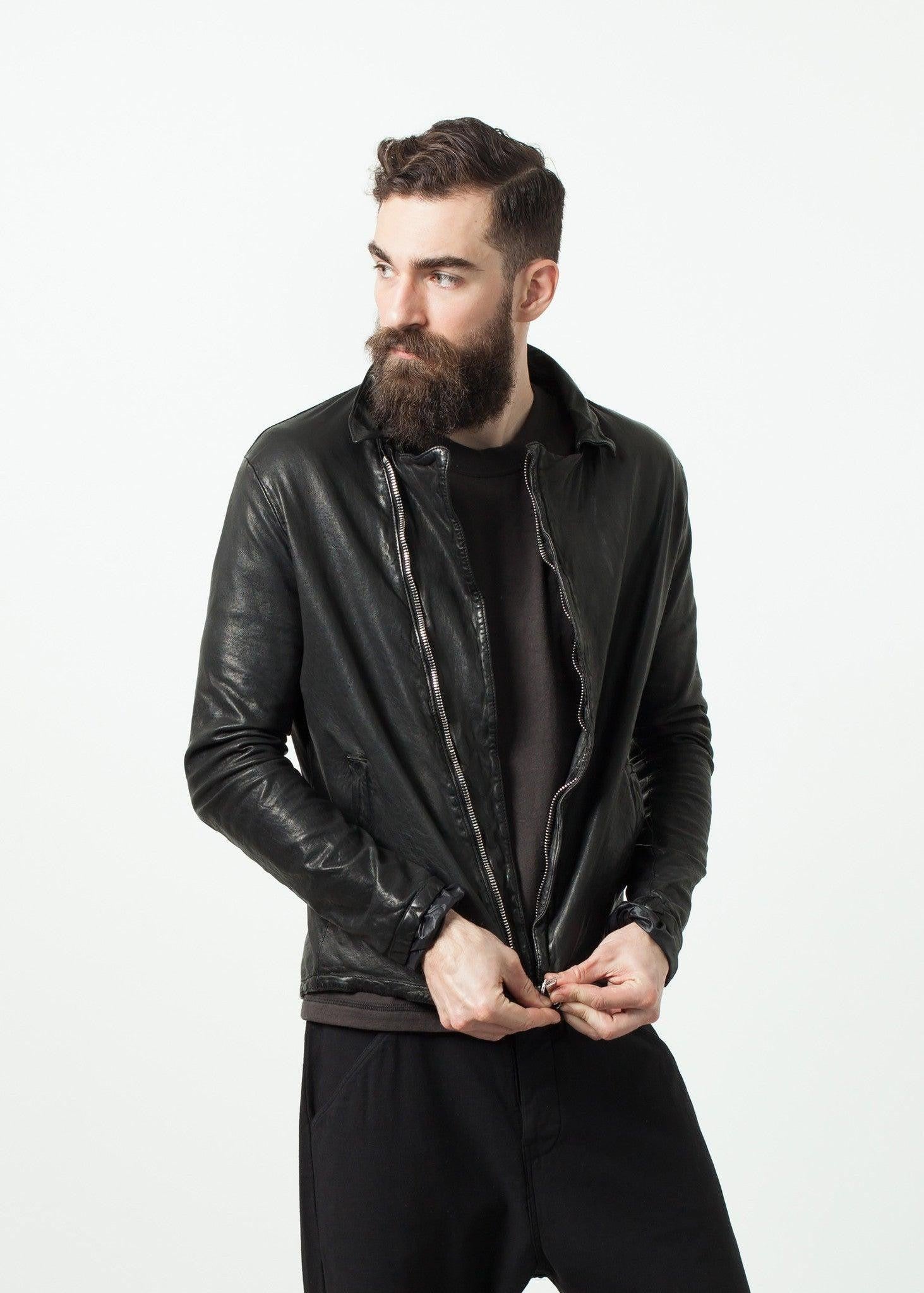 Distressed Motorcycle Jacket.