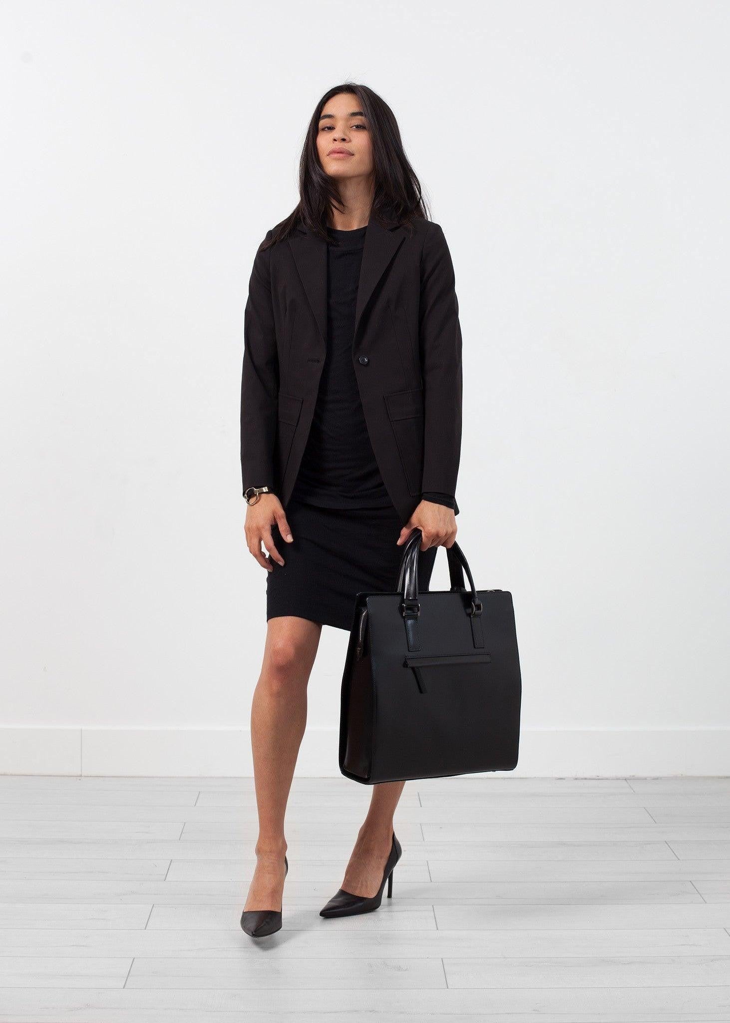 Double Pocket Blazer in Black.