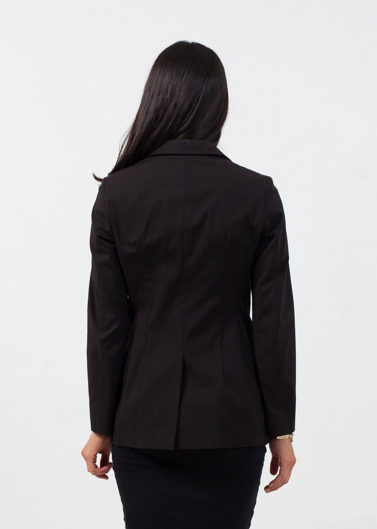Double Pocket Blazer in Black.