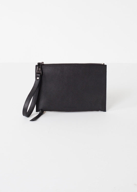 Double Zip Clutch.