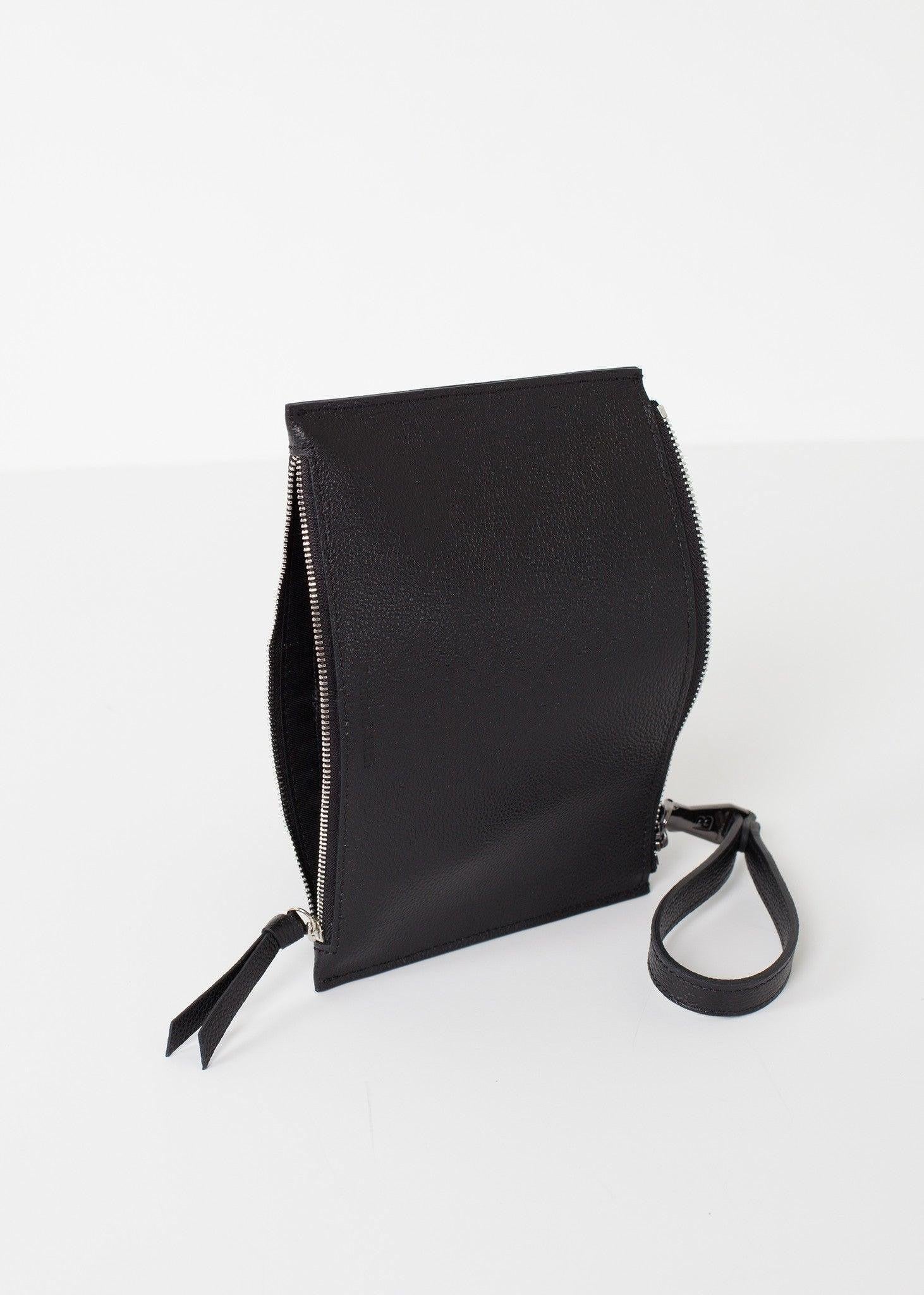 Double Zip Clutch.