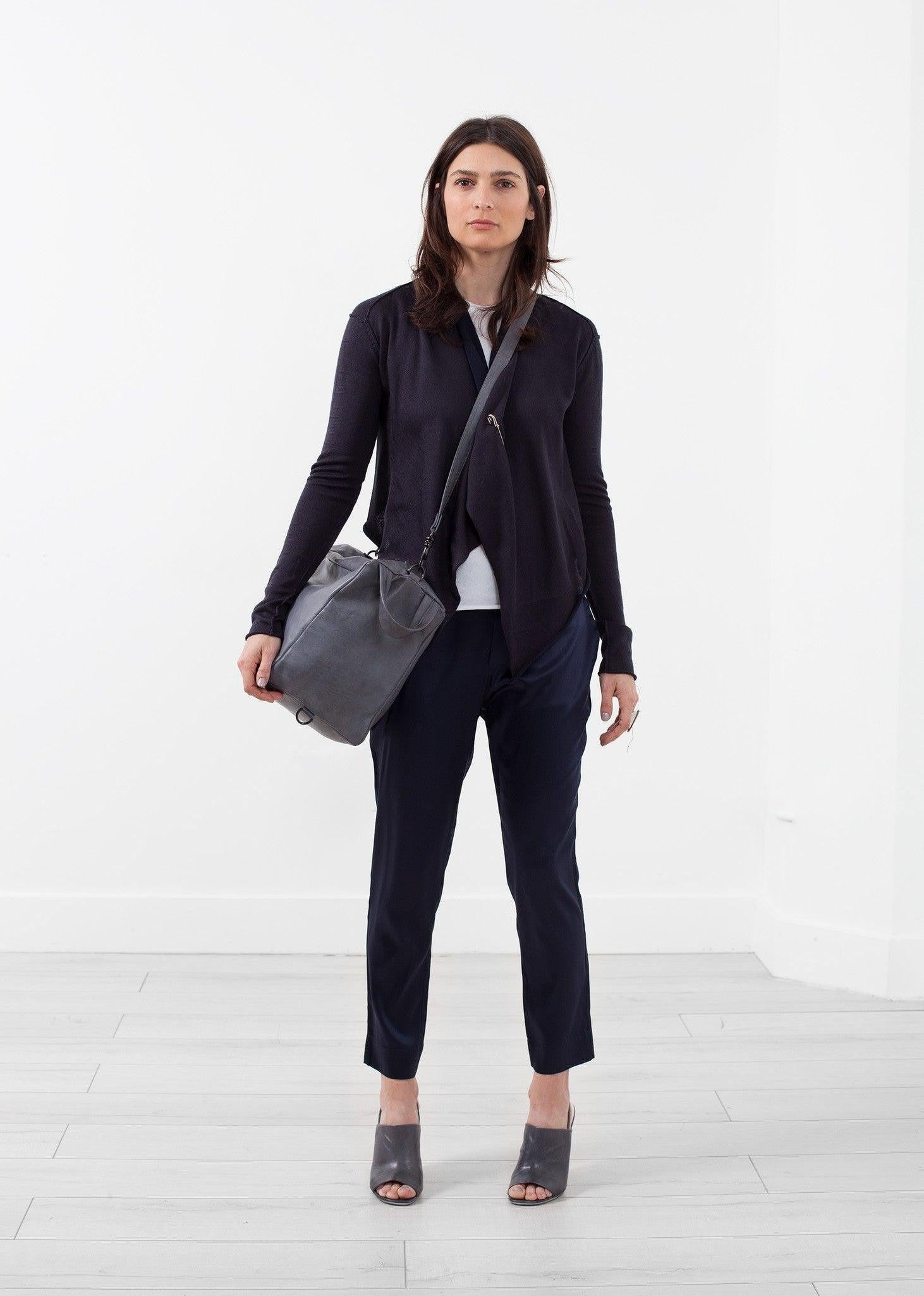 Draped Neck Cardigan.
