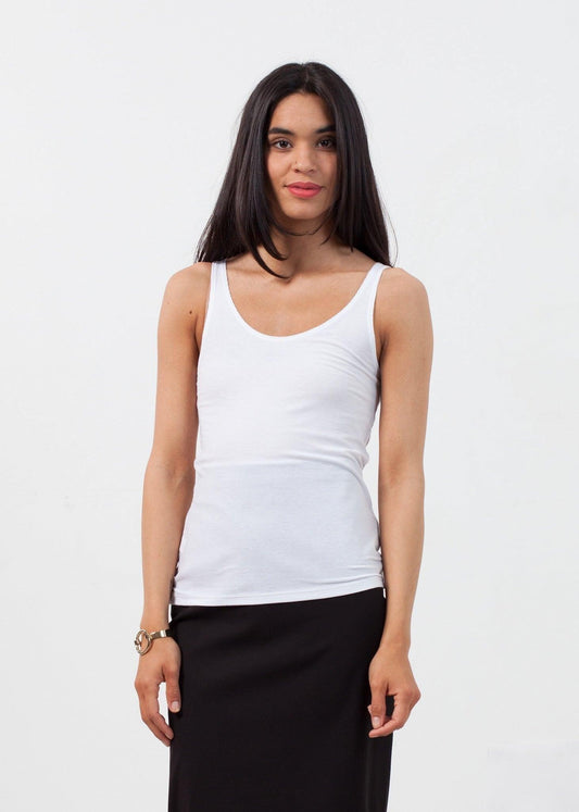 Feather Ribbed Tank.