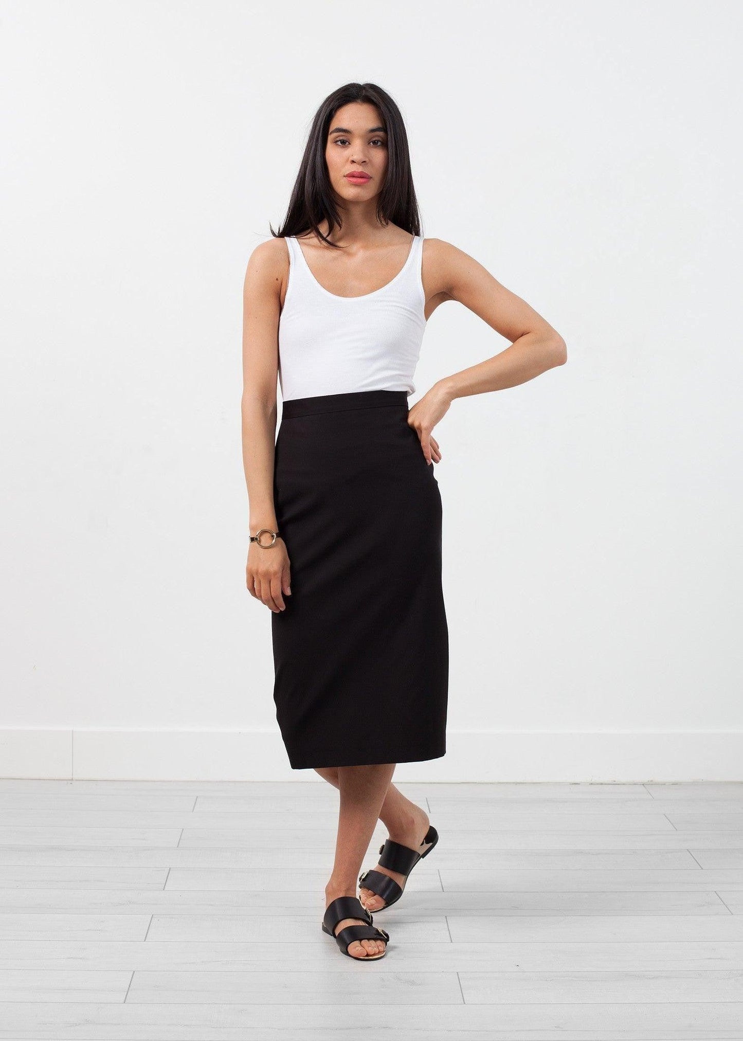 Feather Ribbed Tank.