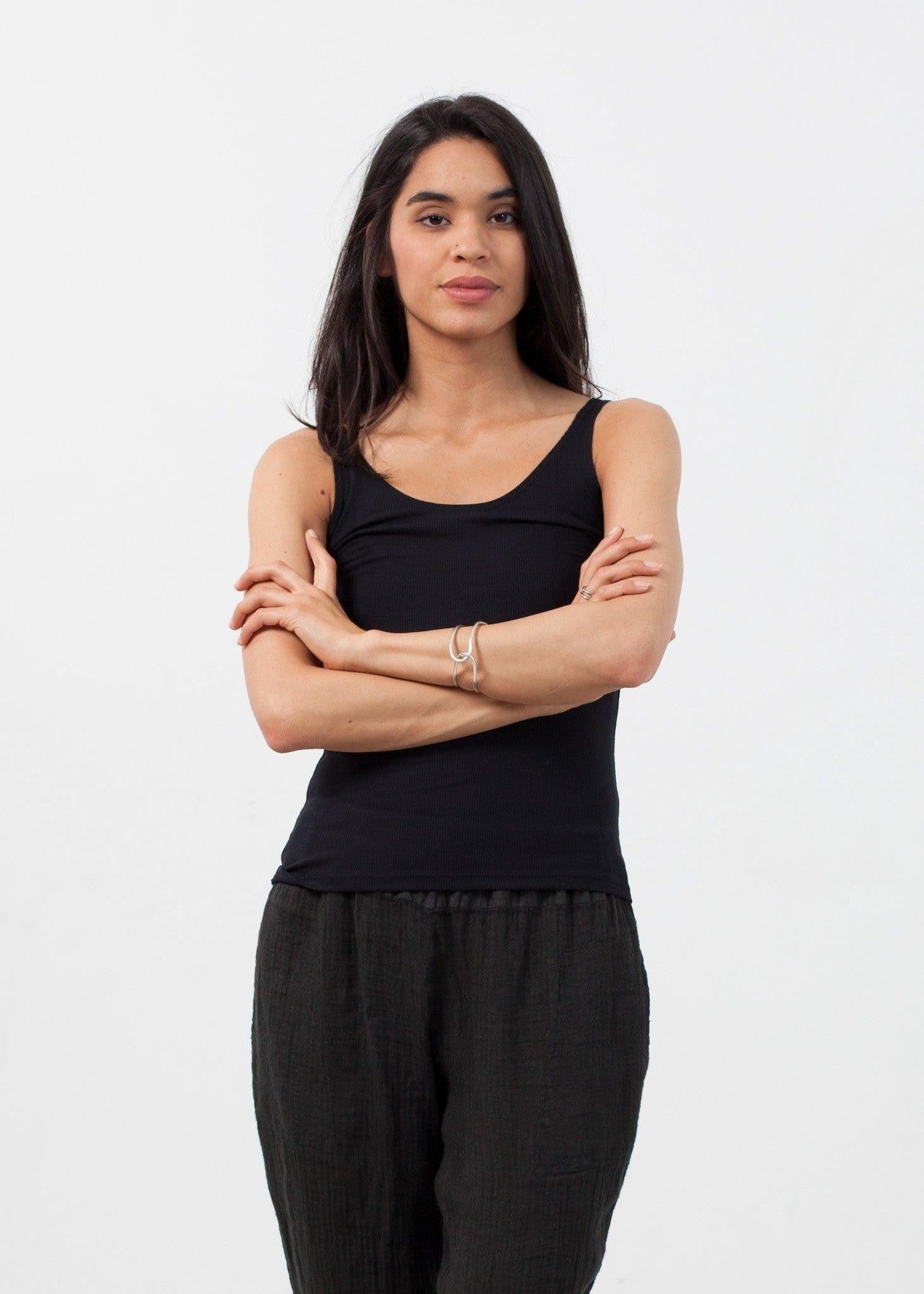 Feather Ribbed Tank.