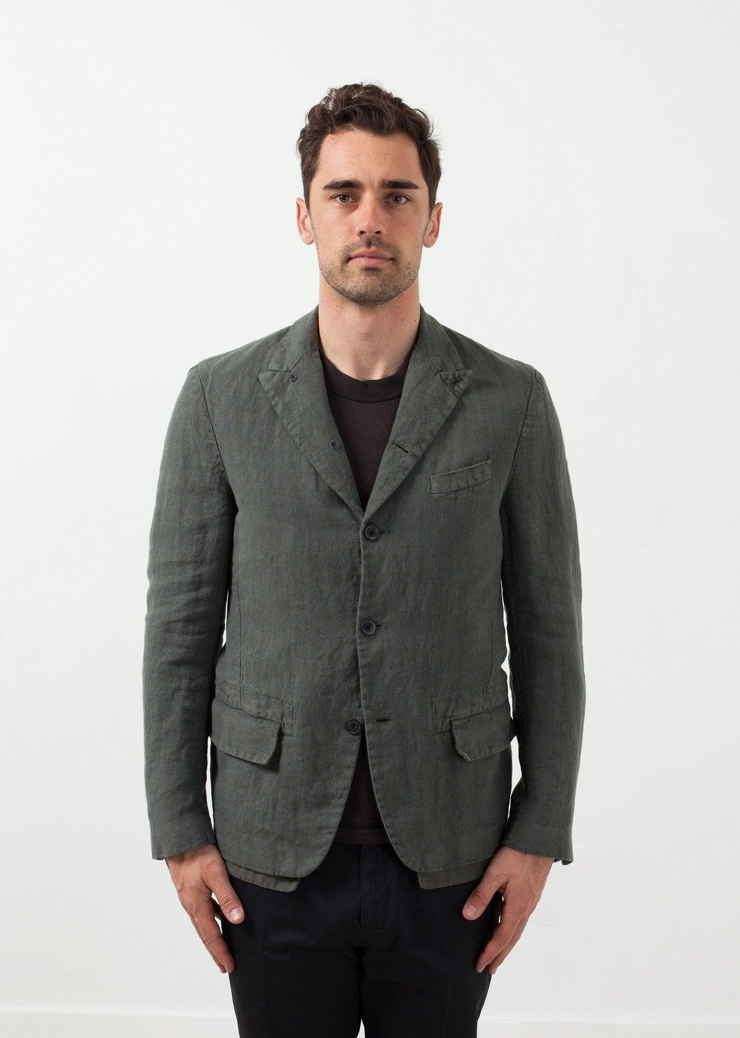 Five Button Cotton Blazer.