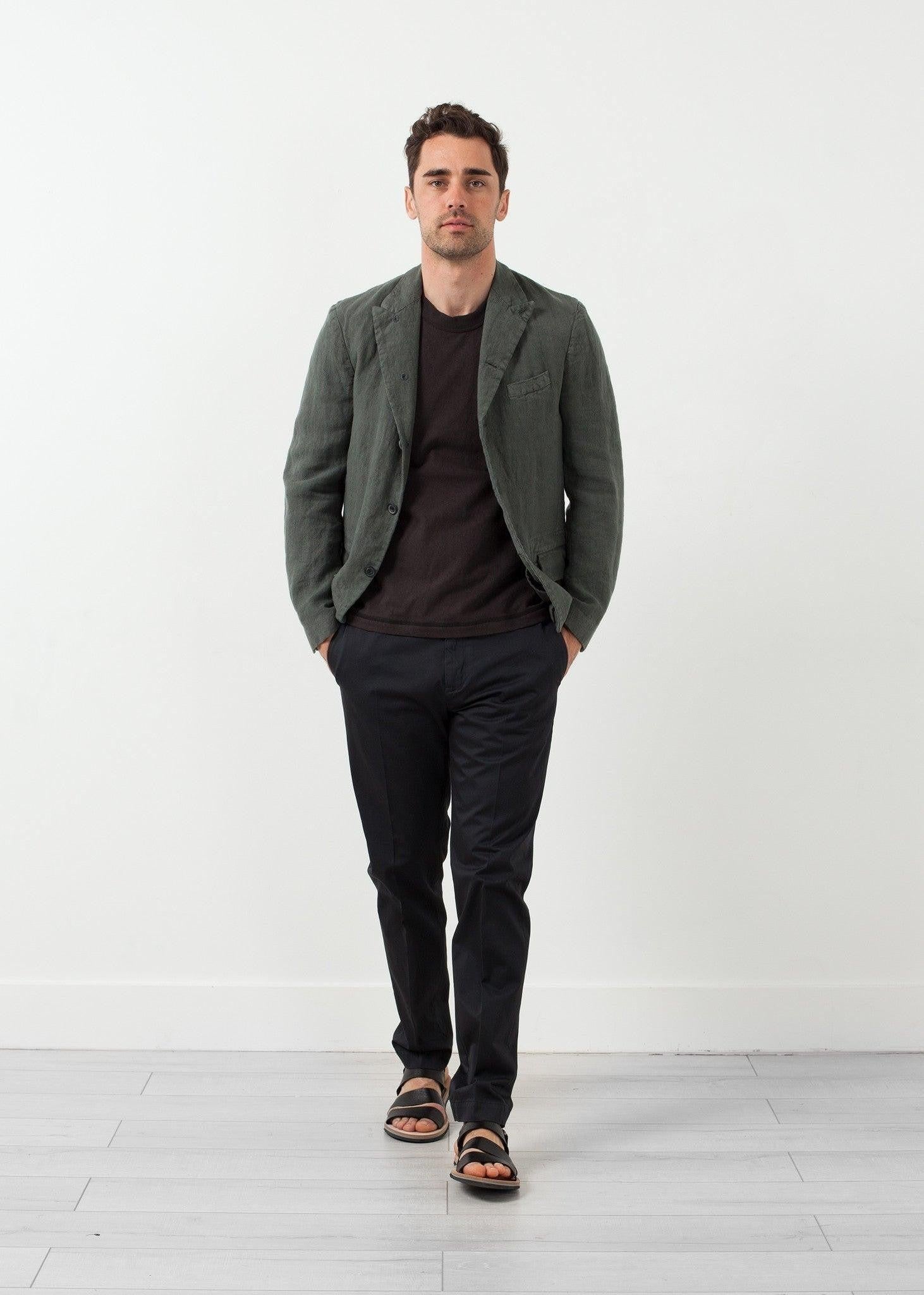 Five Button Cotton Blazer.