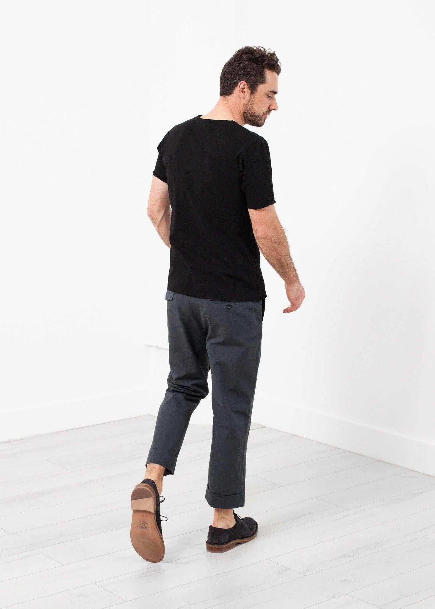 Flat Front Cuffed Trouser.