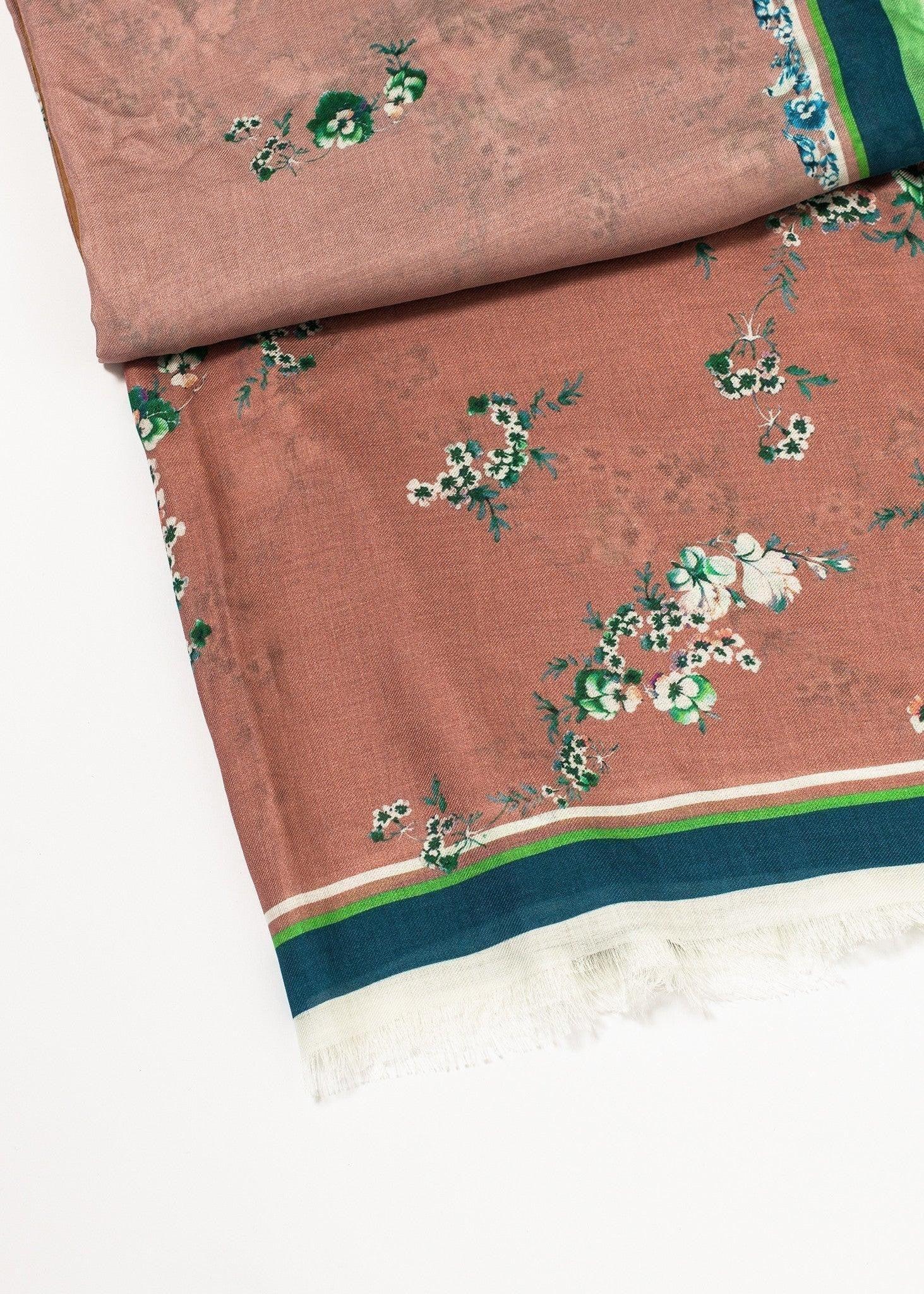 Floral Cashmere Scarf.