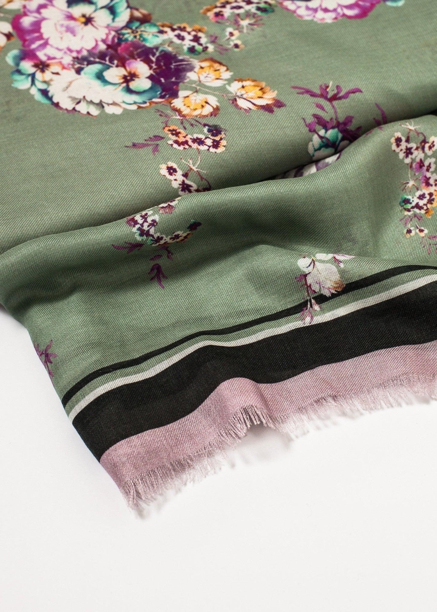 Floral Cashmere Scarf.
