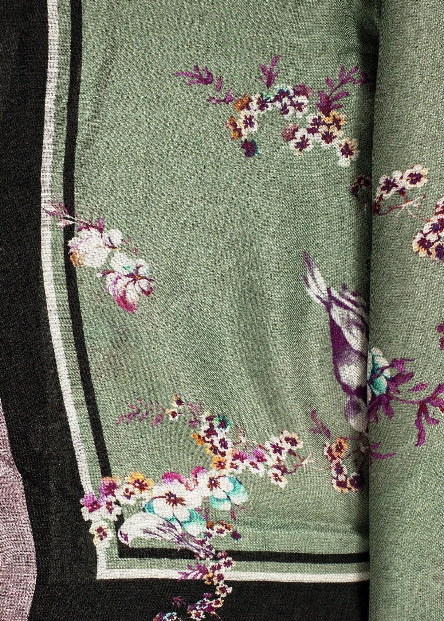 Floral Cashmere Scarf.