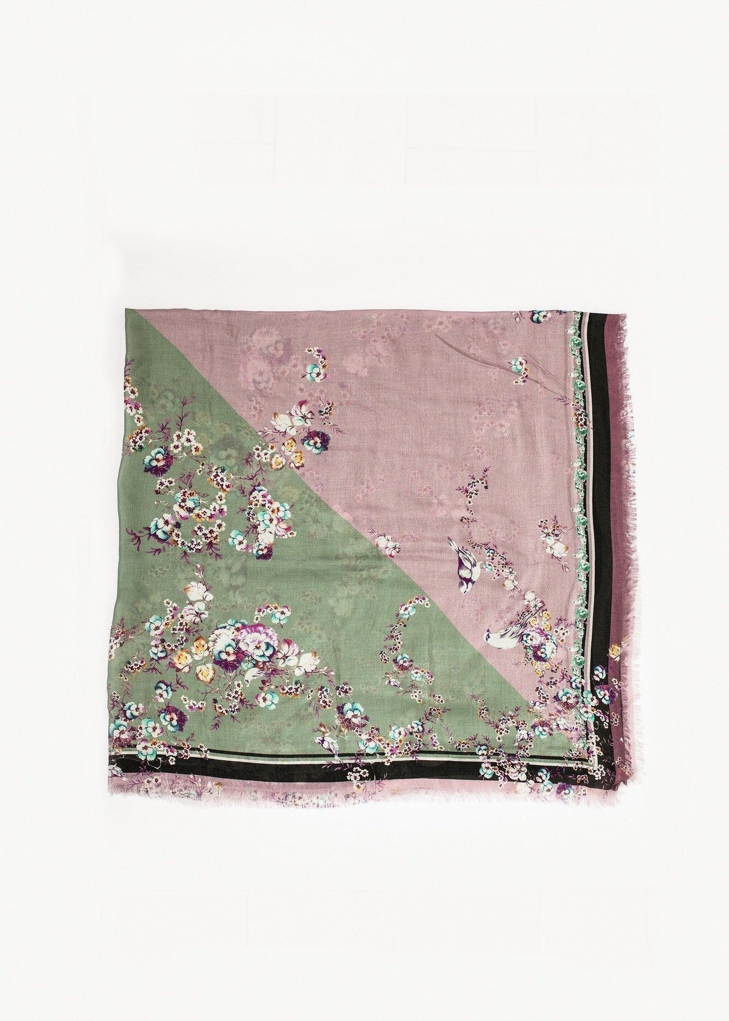 Floral Cashmere Scarf.