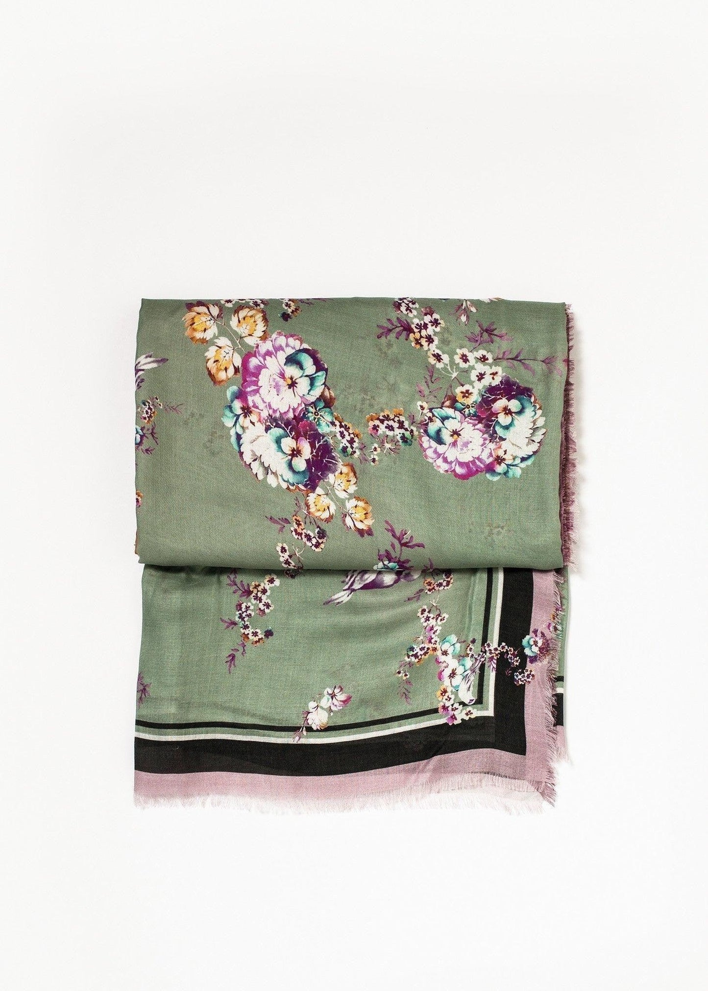Floral Cashmere Scarf.