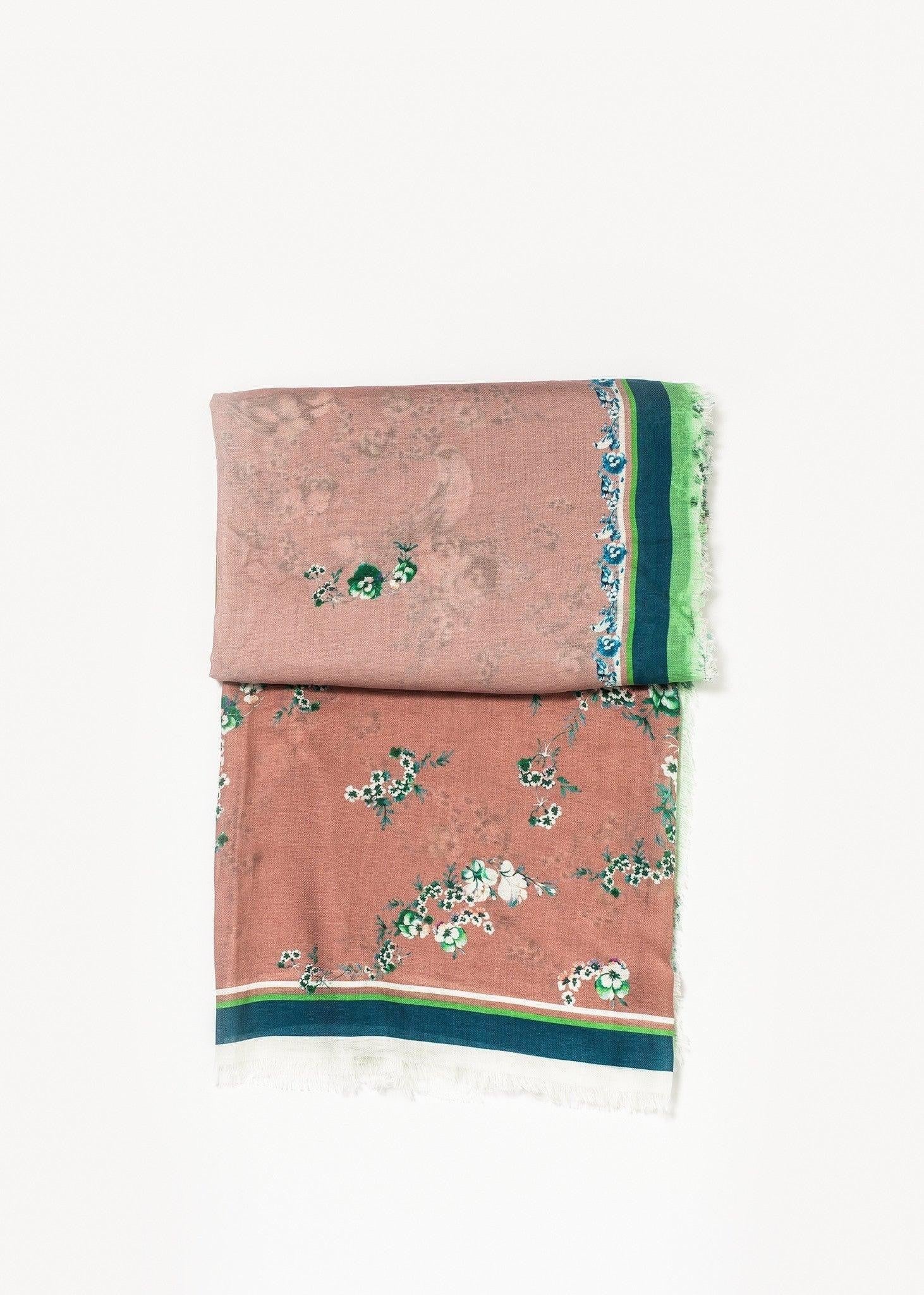 Floral Cashmere Scarf.