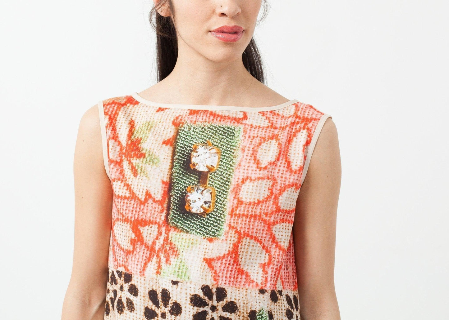 Floral Sleeveless Dress.