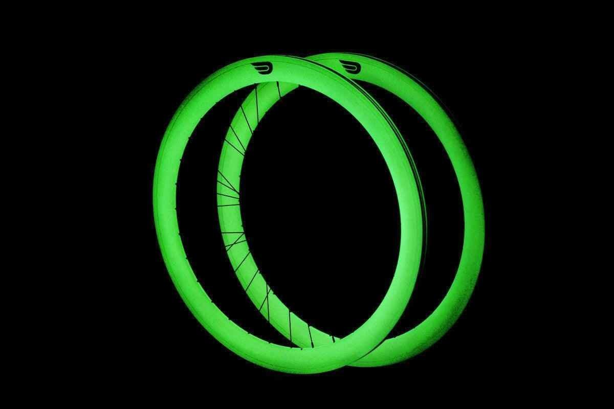Pure Fix 700C 50mm Glow Wheelset.