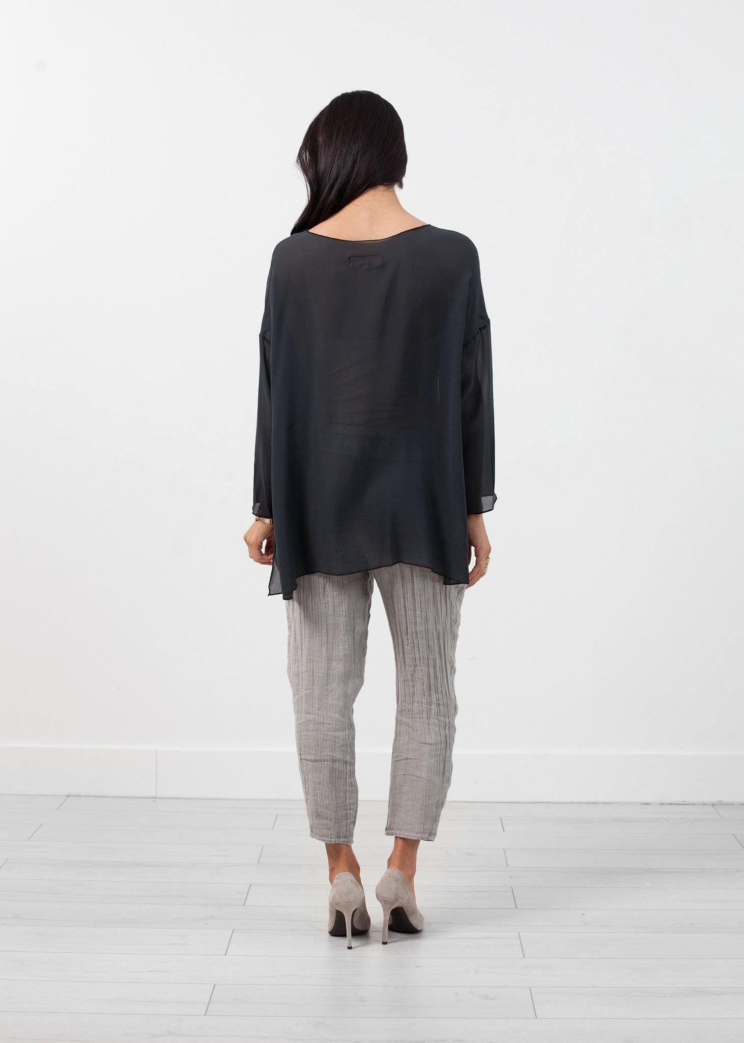 Hand Dyed Silk Top.