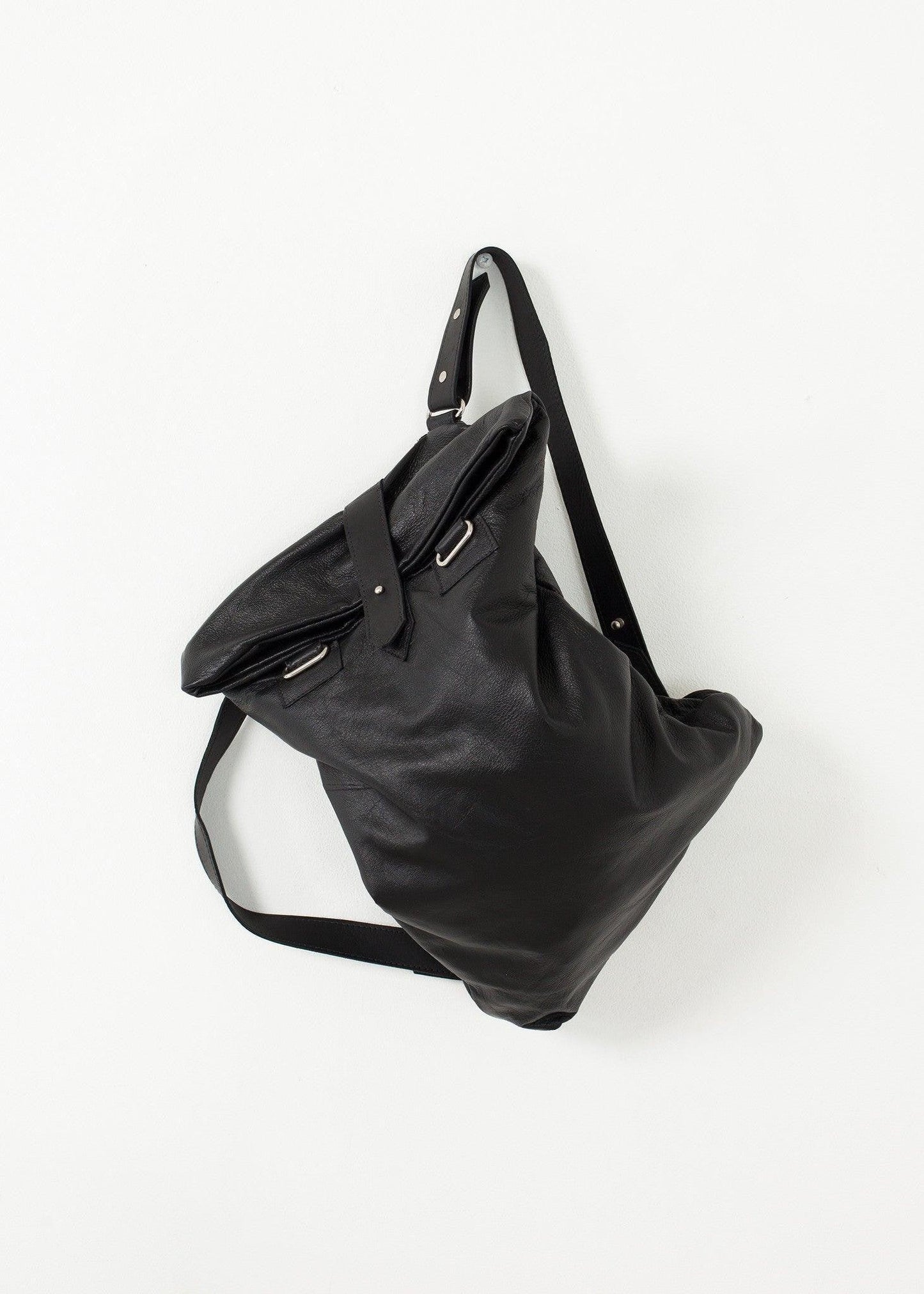 Leather Convertible Backpack.
