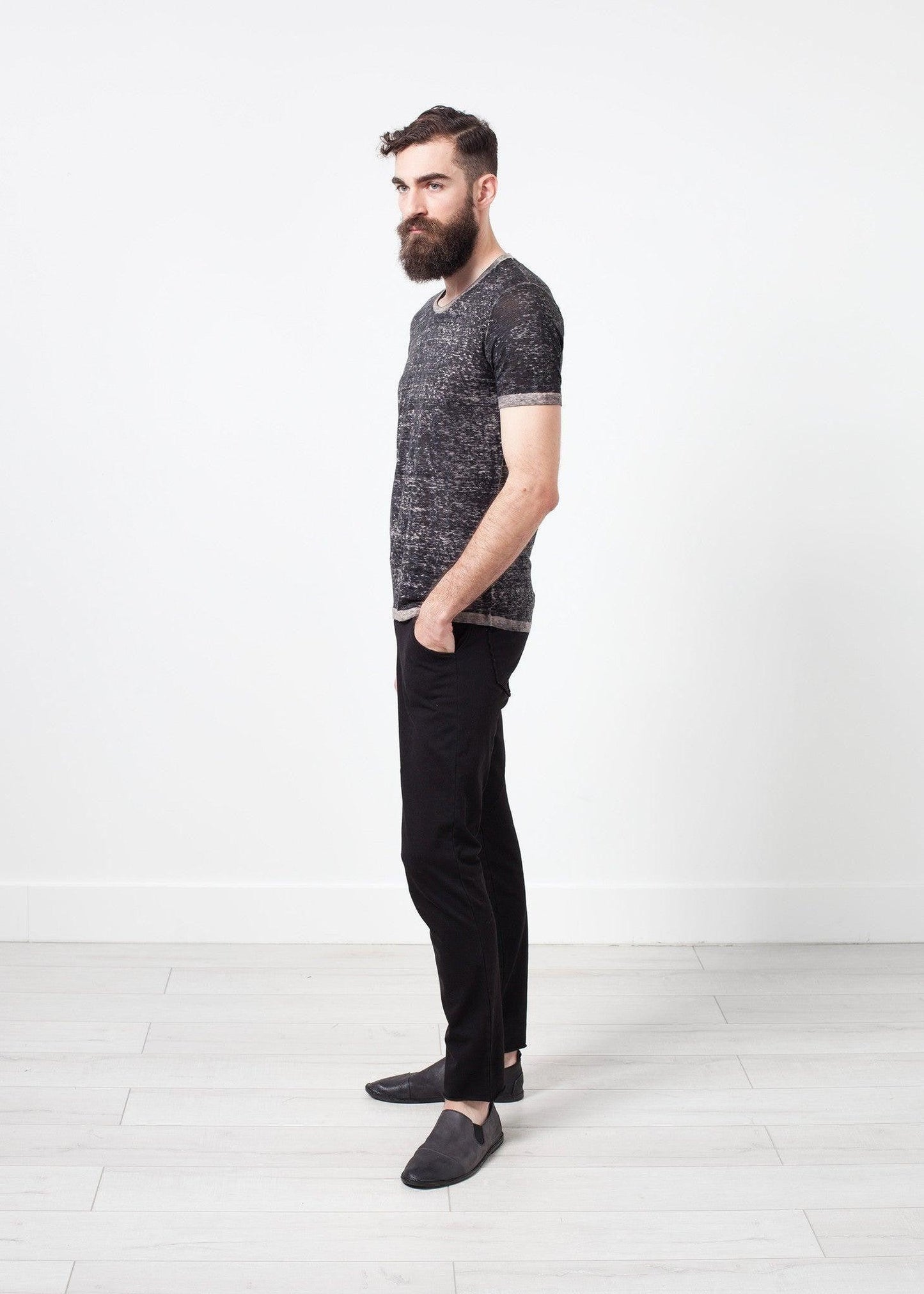 Linen T-shirt in Rope.