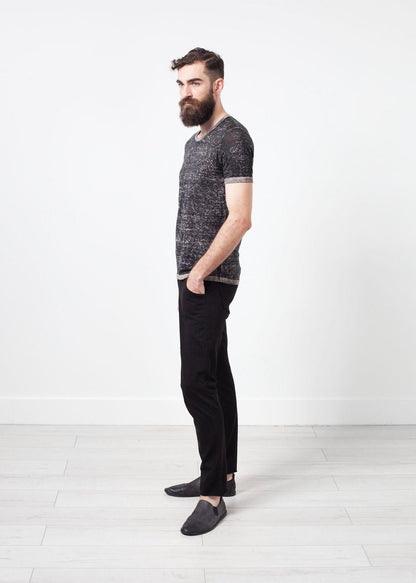Linen T-shirt in Rope.