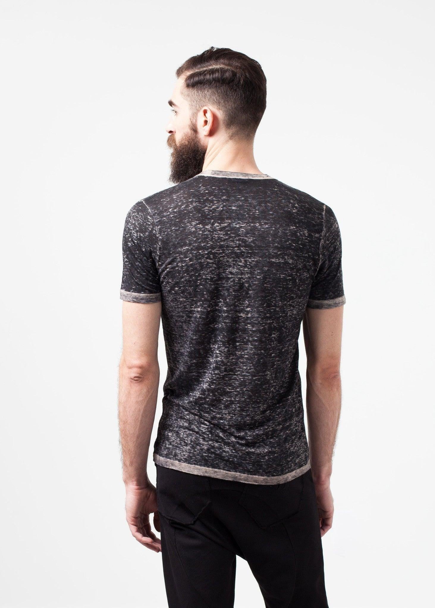 Linen T-shirt in Rope.