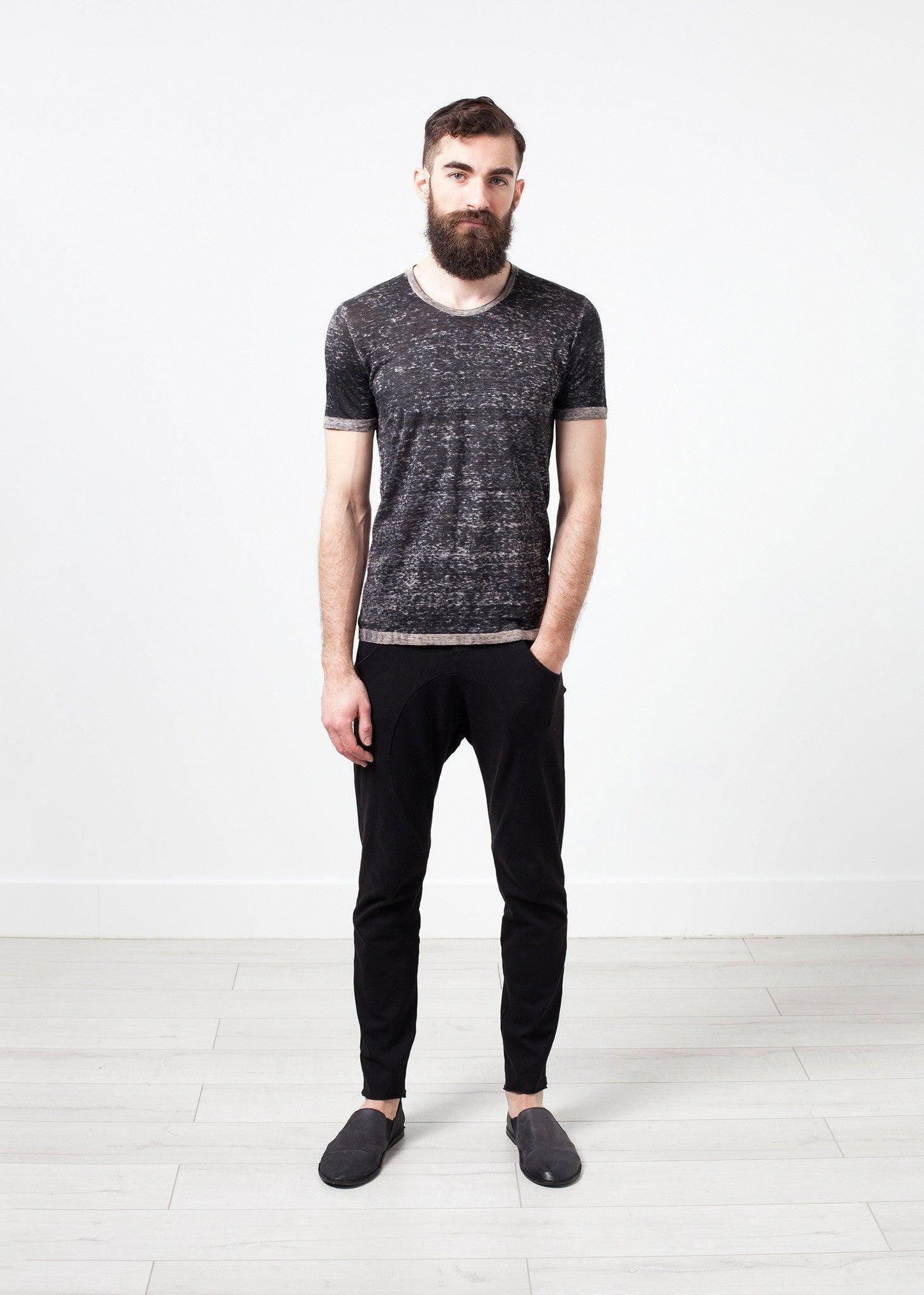 Linen T-shirt in Rope.