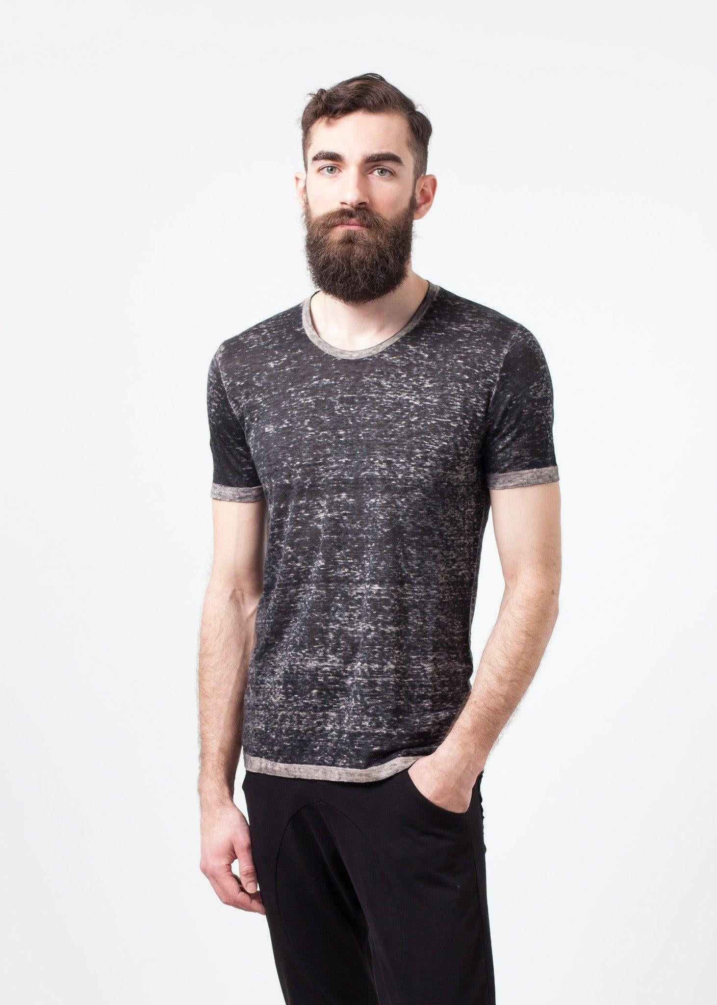 Linen T-shirt in Rope.